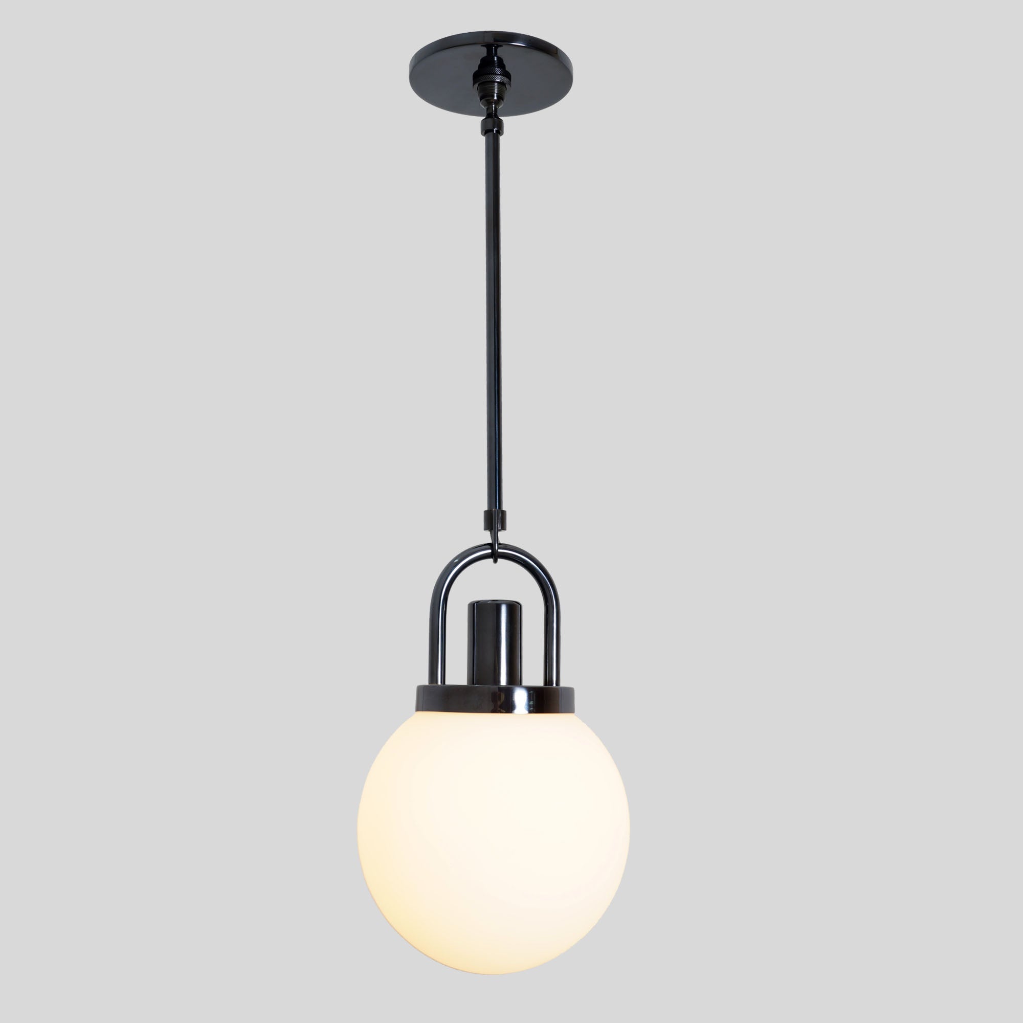 Contemporary Arc Globe Pendant 8" - Doozie Light Studio