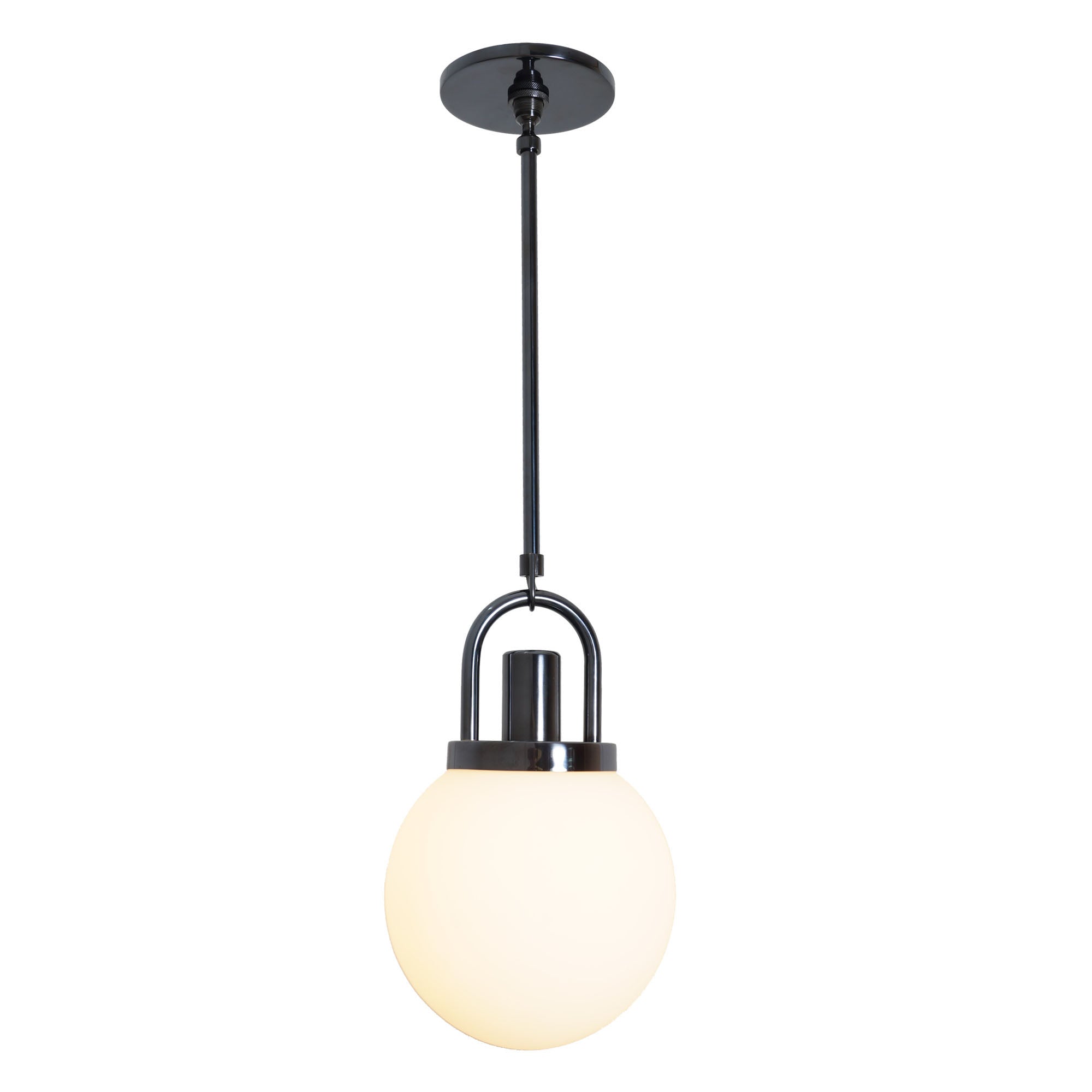 Contemporary Arc Globe Pendant 8" - Doozie Light Studio