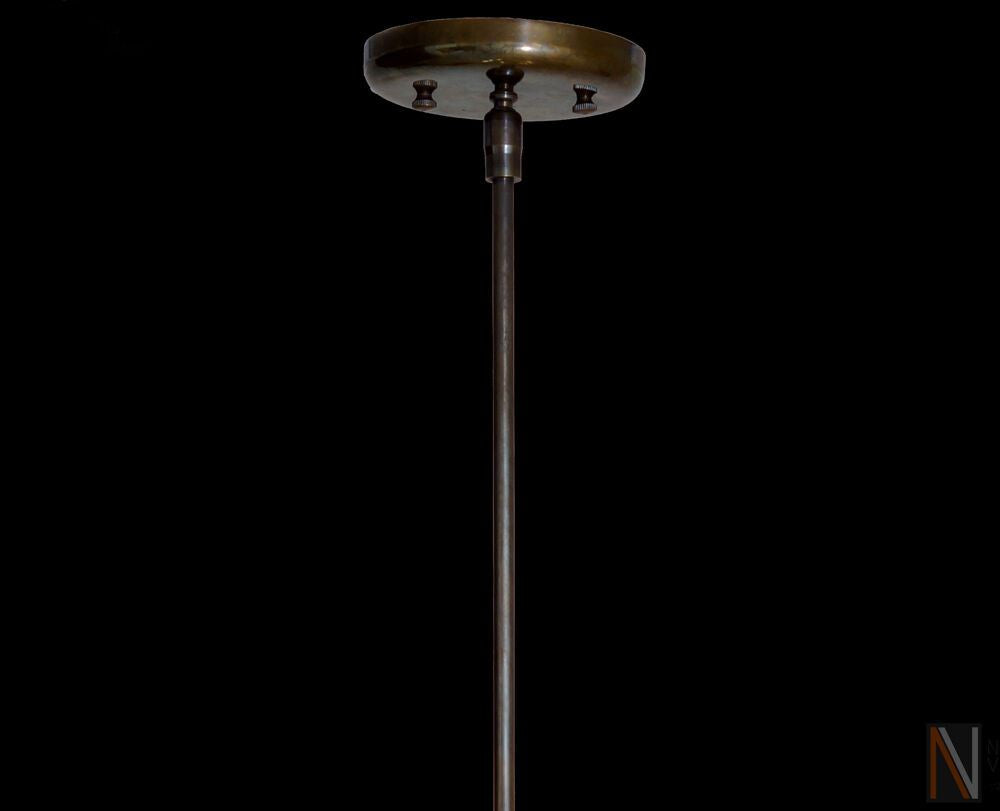 Mid century Modern Brass & Acrylic Crystal Rock Sputnik Chandelier Light Fixture - Doozie Light Studio