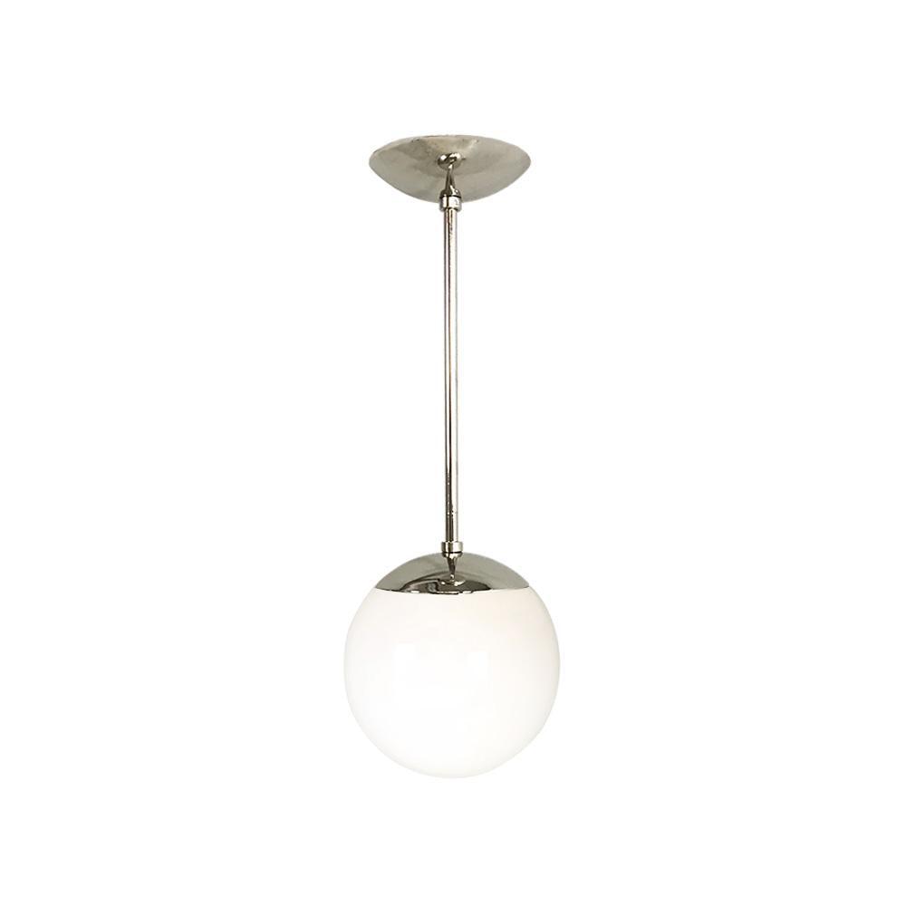 Modern Brass Globe Pendant 8" - Doozie Light Studio