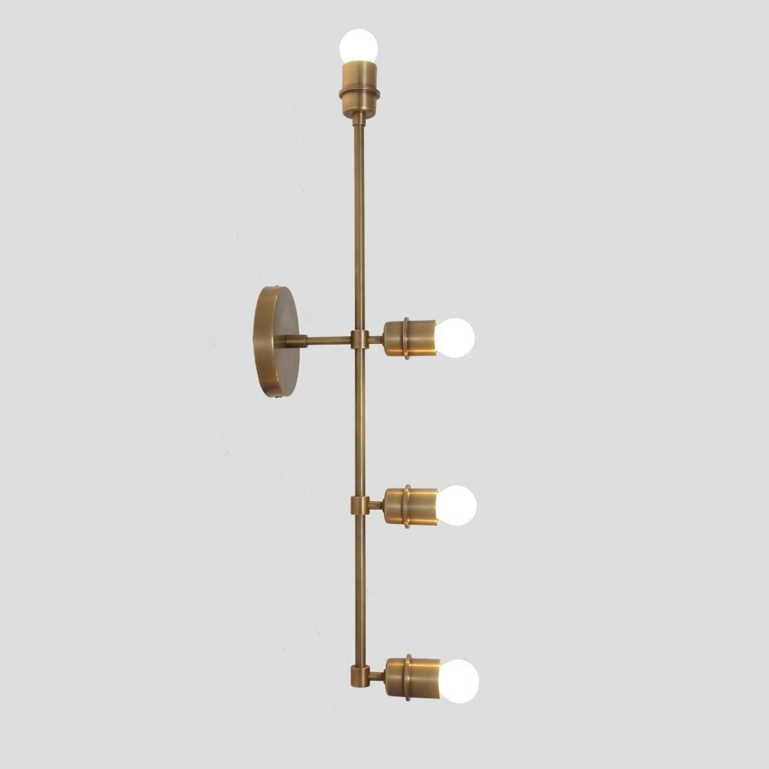 Modern brass 4 lights wall lamp beside sconce - Doozie Light Studio
