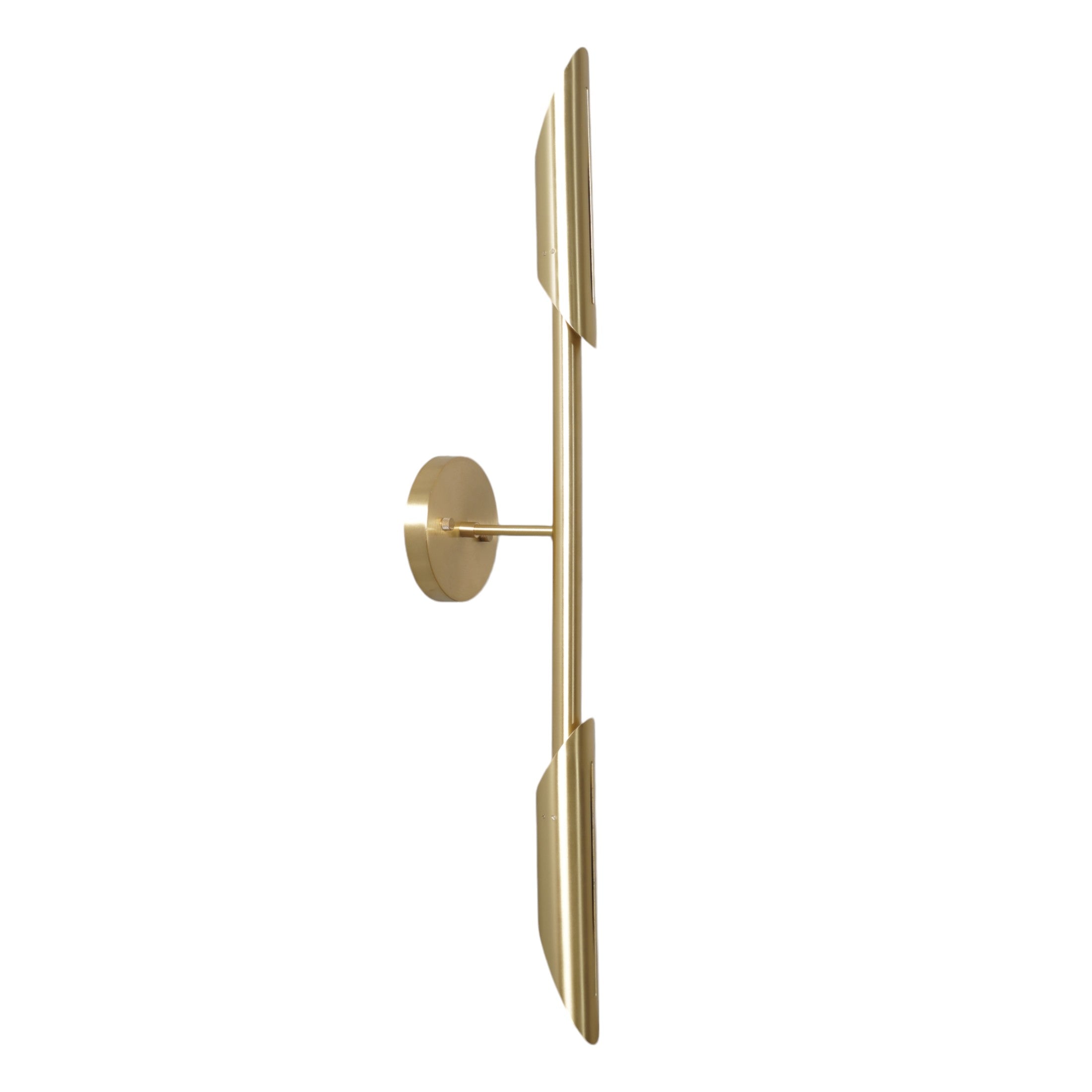 Double Light Brass Balance Wall Sconce - Doozie Light Studio