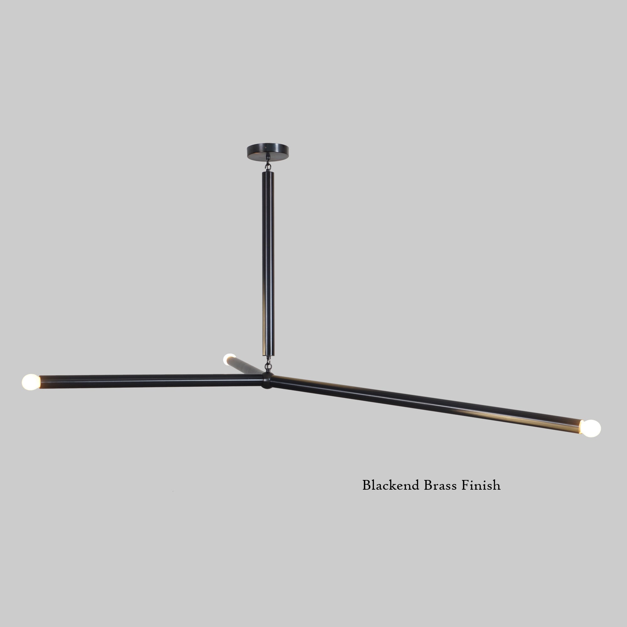 Arrow Larger Brass Pendant Chandelier - Doozie Light Studio