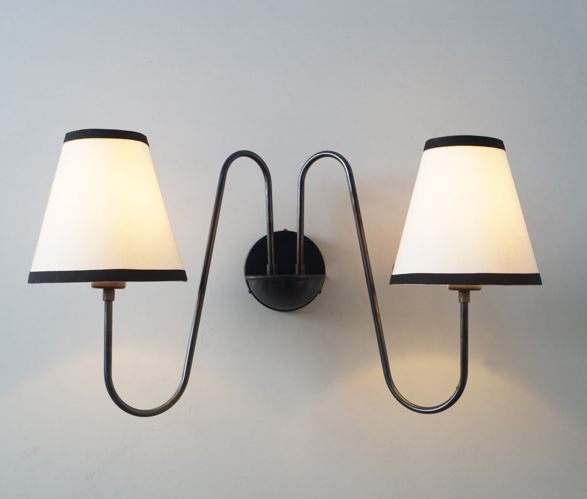 Articulated Arms Brass Grace Wall Lamp - Doozie Light Studio