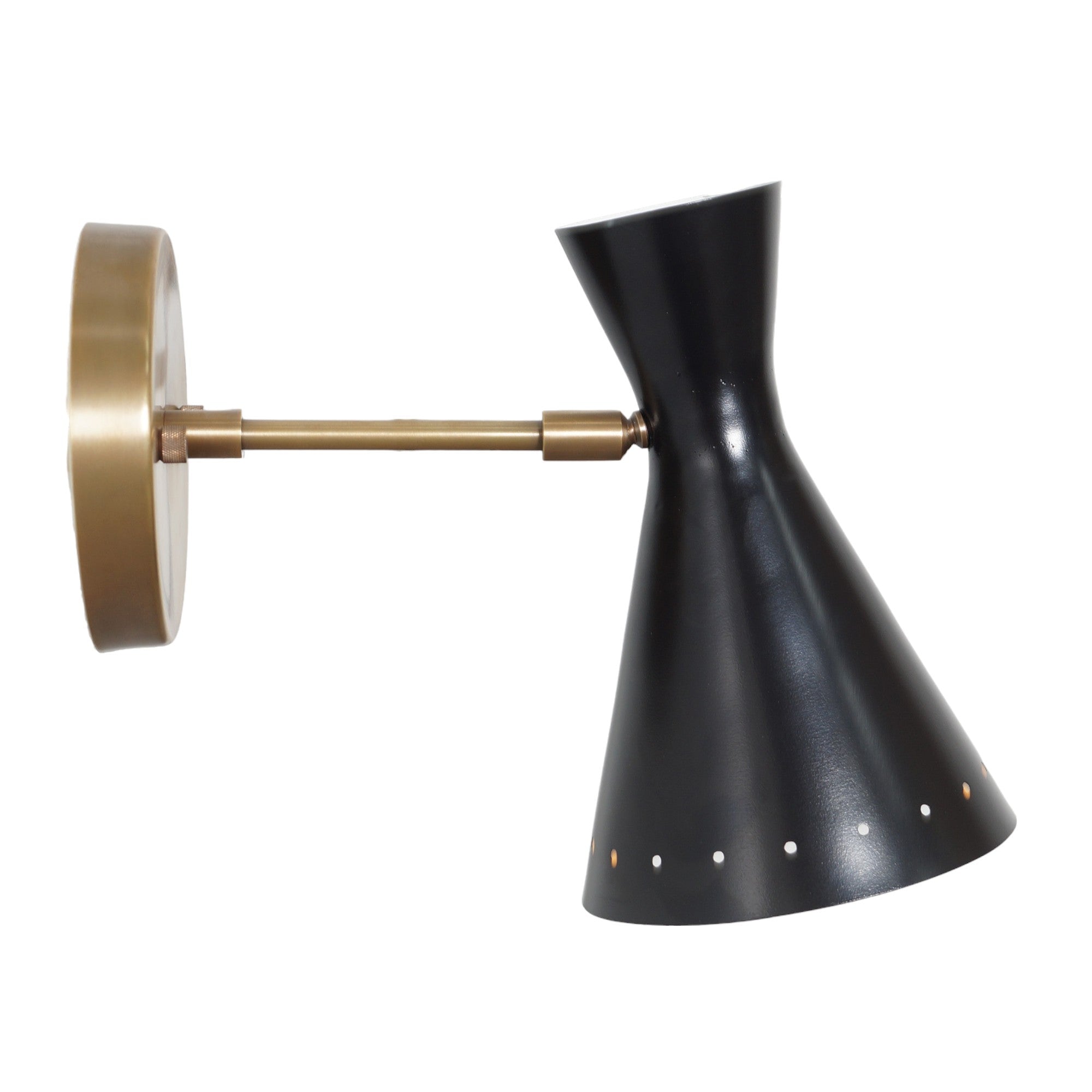 Perforated Pivot Wall Sconce - Doozie Light Studio