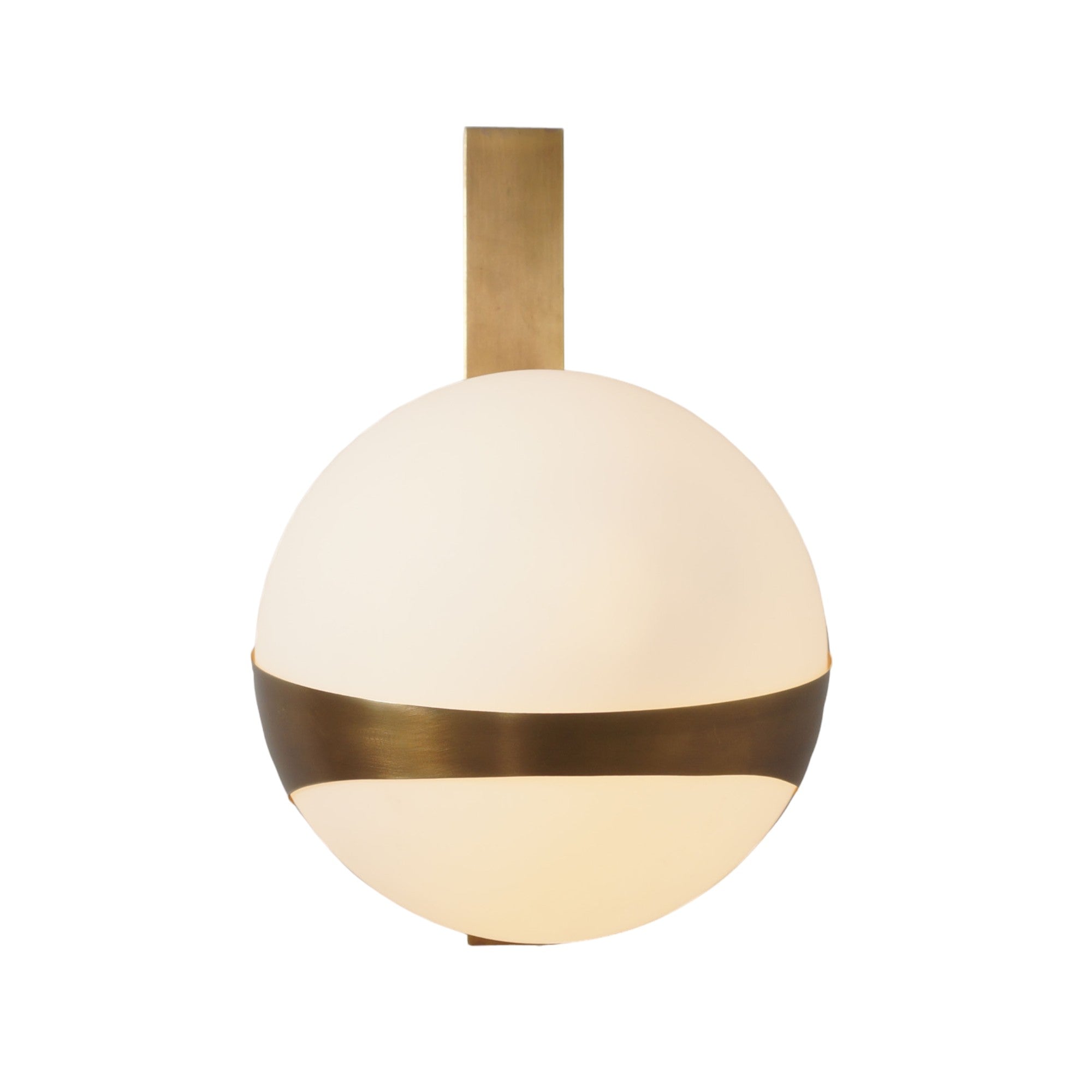 Single Globe Ring Wall Lamp - Doozie Light Studio