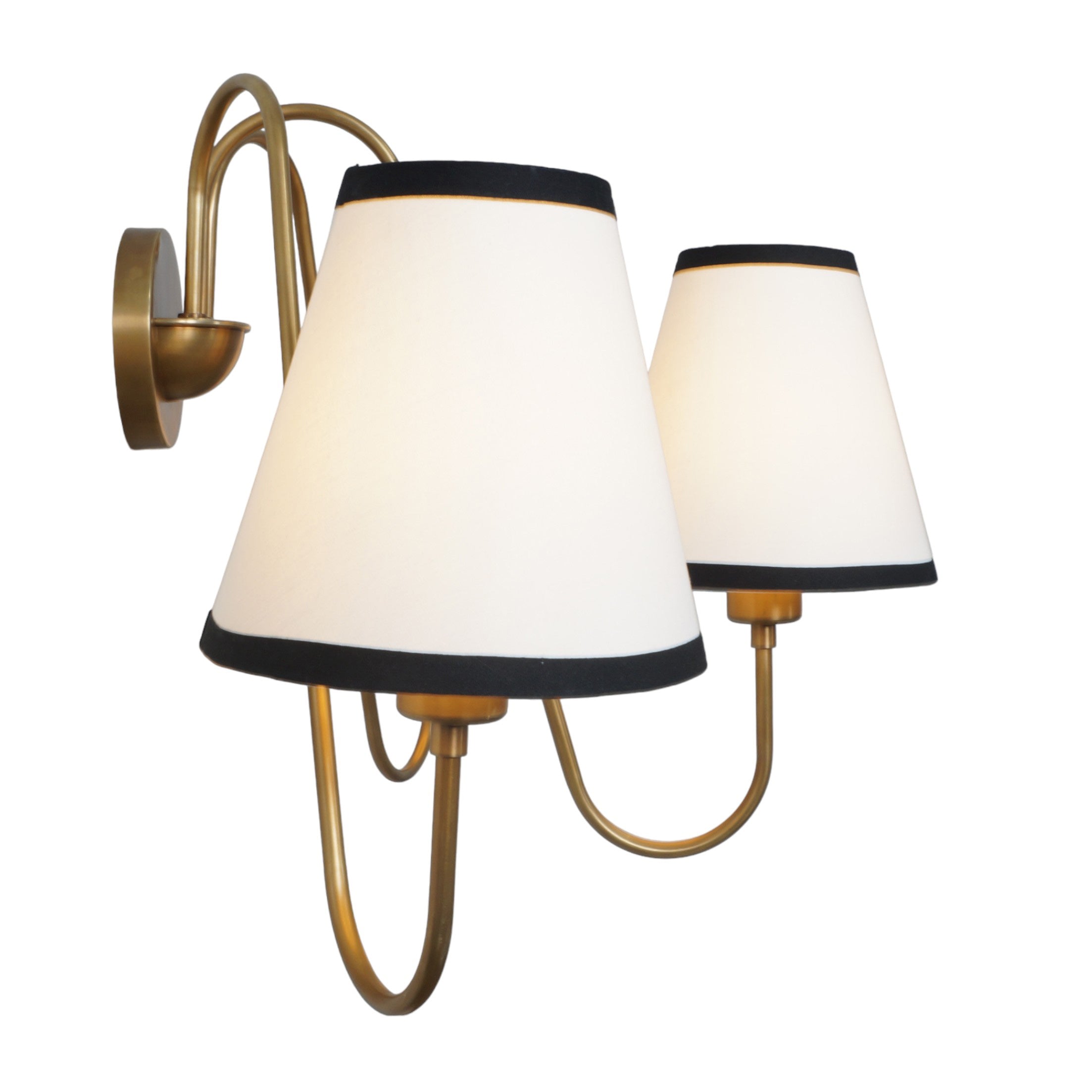 Articulated Arms Brass Grace Wall Lamp - Doozie Light Studio