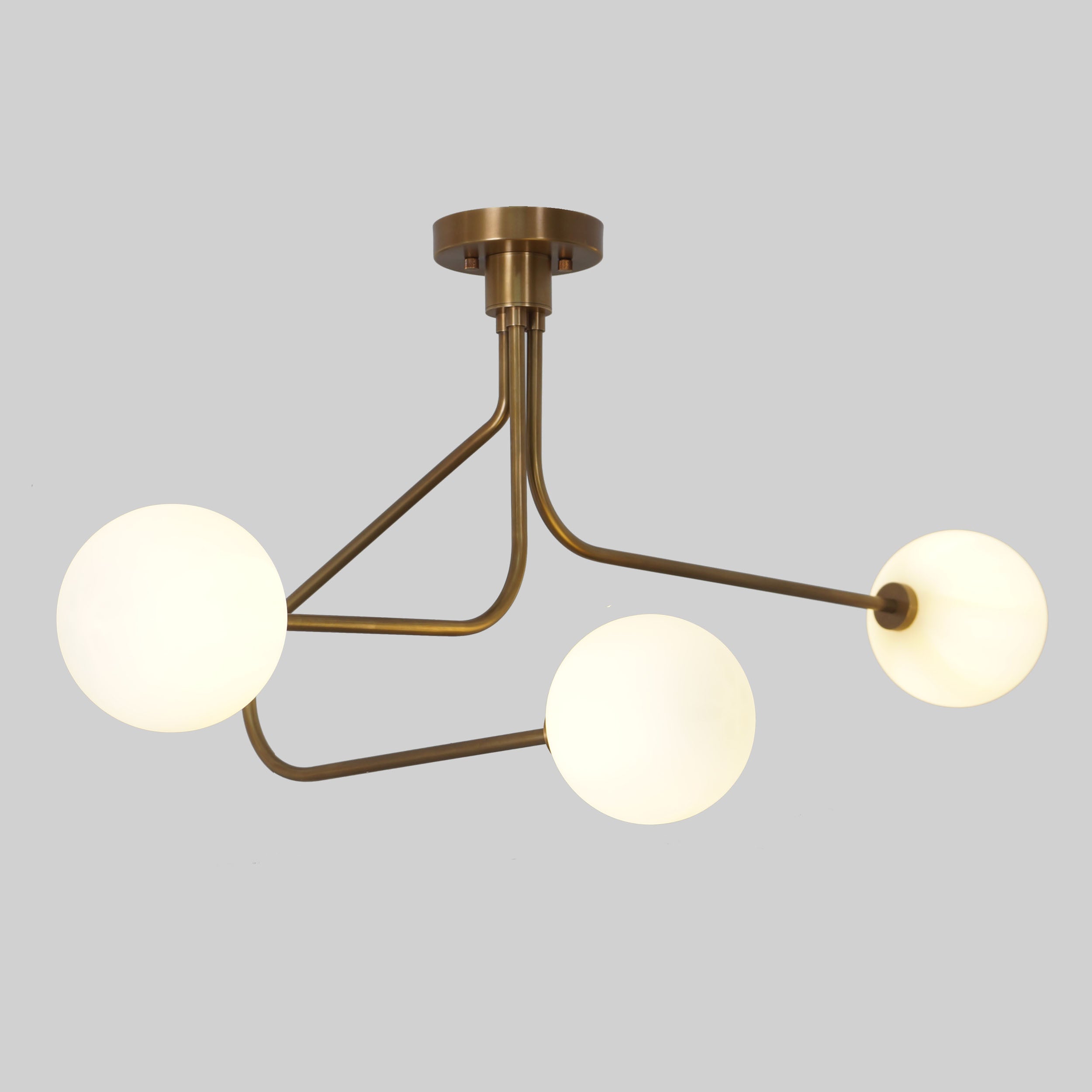 Three Globe Sputnik Chandelier Ceiling Fixture - Doozie Light Studio