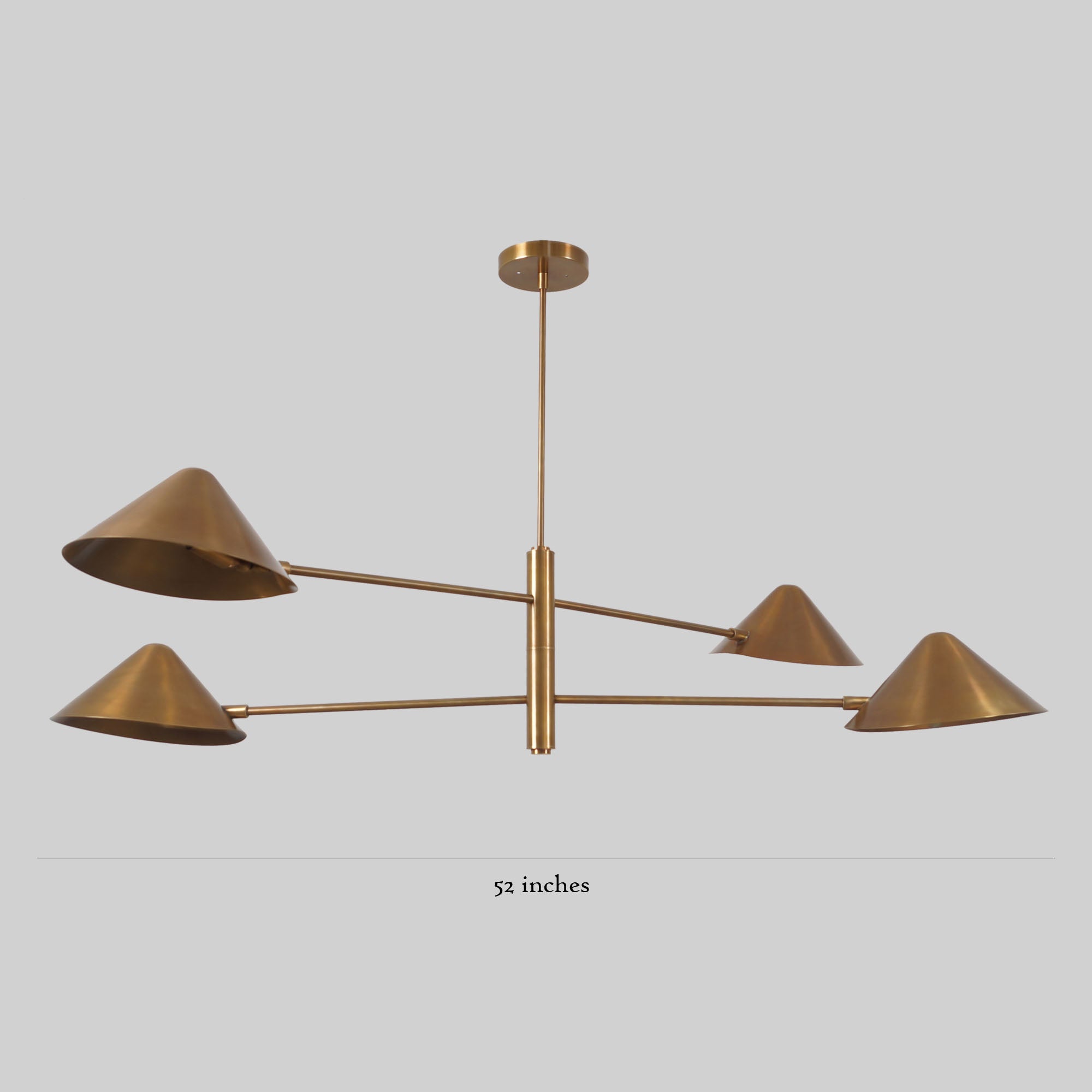 Two Tier Four Light Shade Sputnik Chandelier Light Fixture - Doozie Light Studio