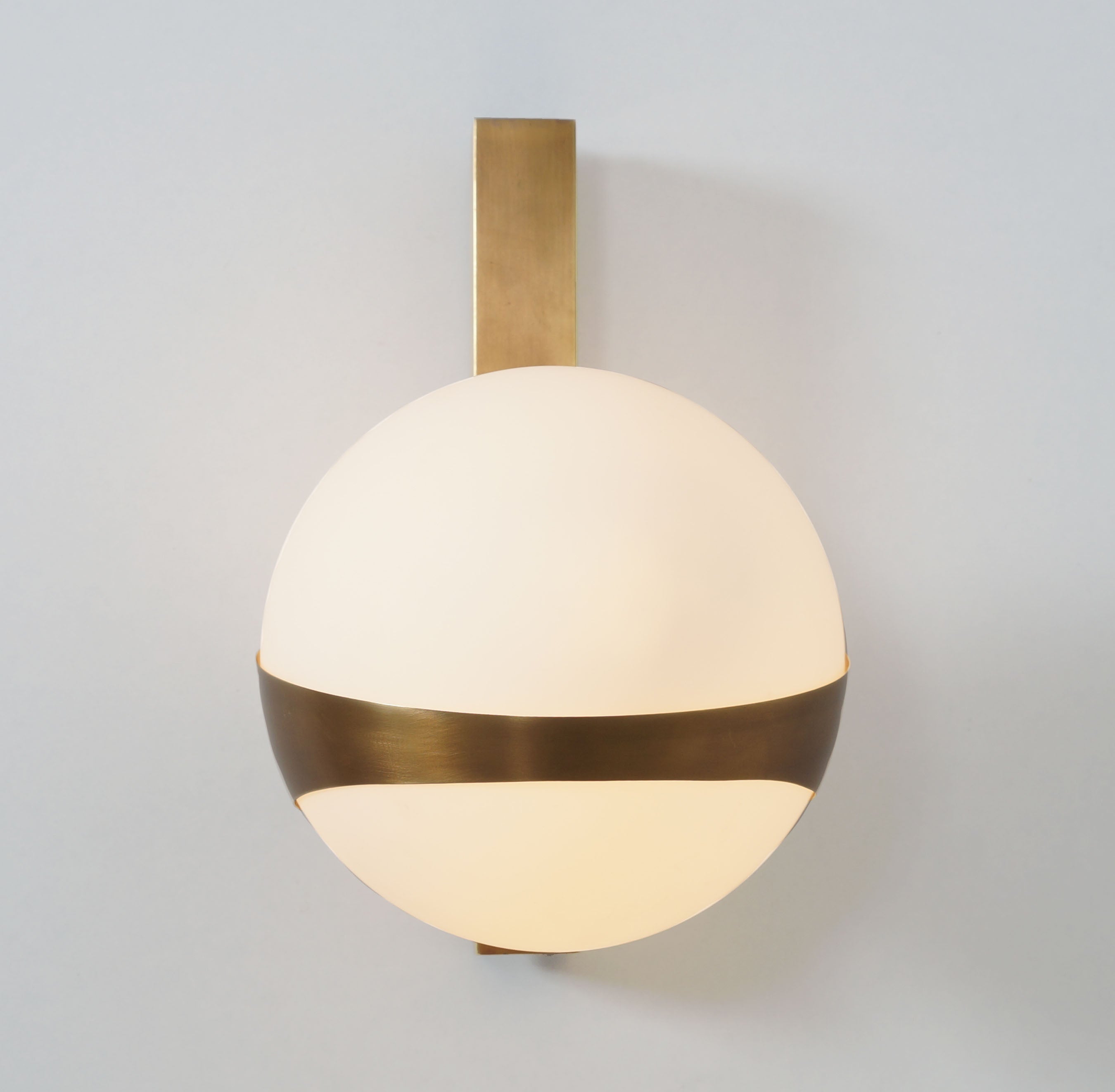 Single Globe Ring Wall Lamp - Doozie Light Studio