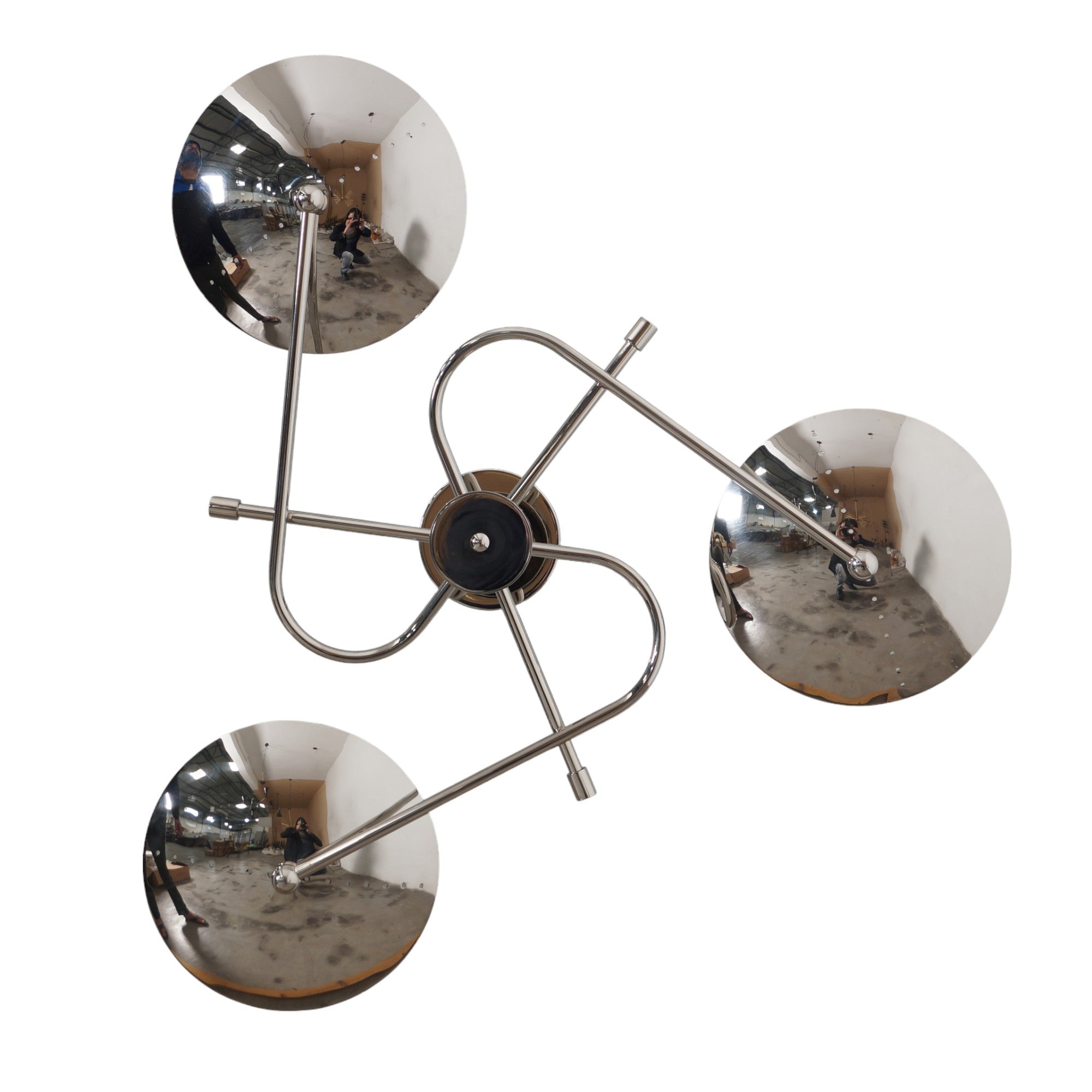 Disk 3 Brass Wall Lamp - Doozie Light Studio