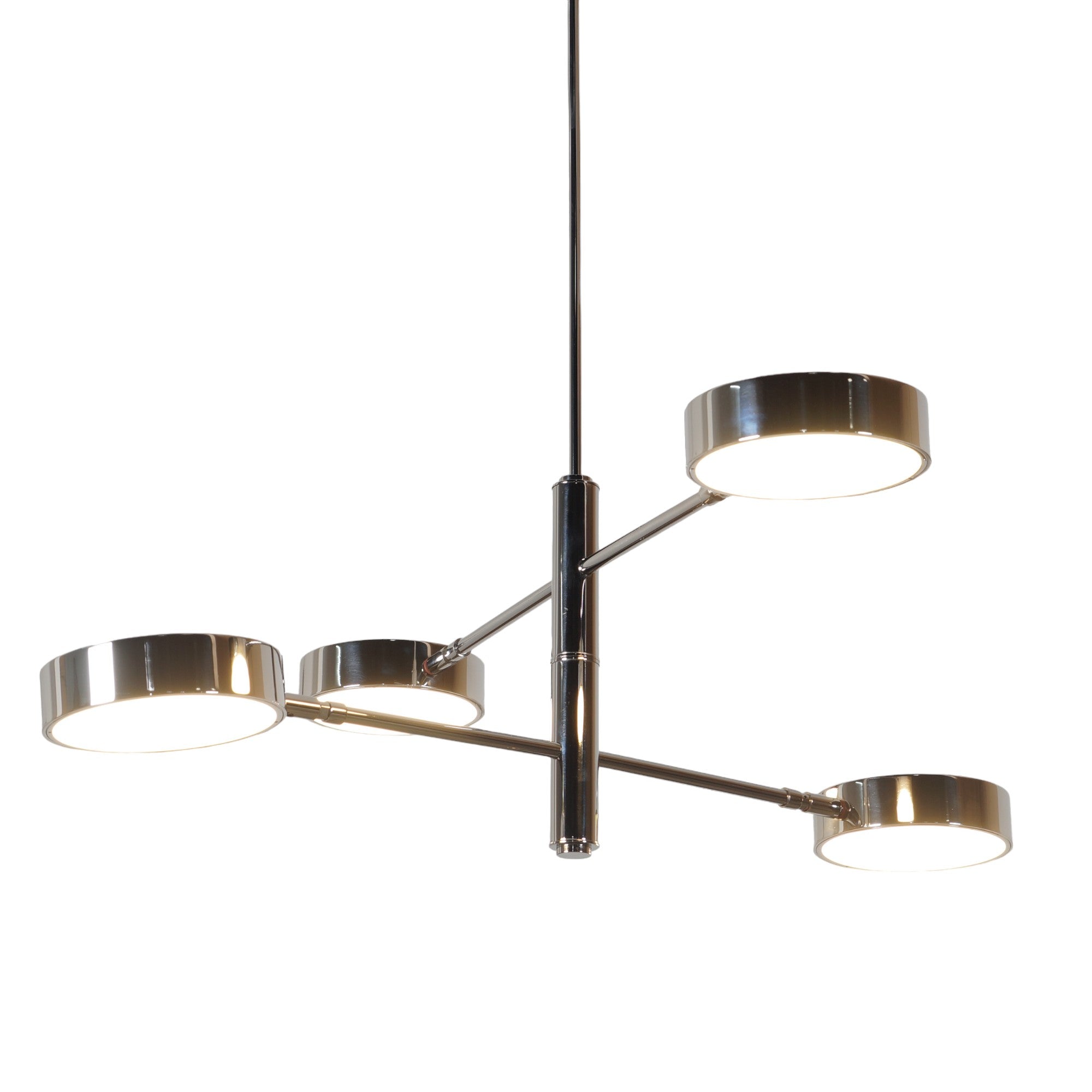 Two Tier Four Light LED Chandelier - Doozie Light Studio