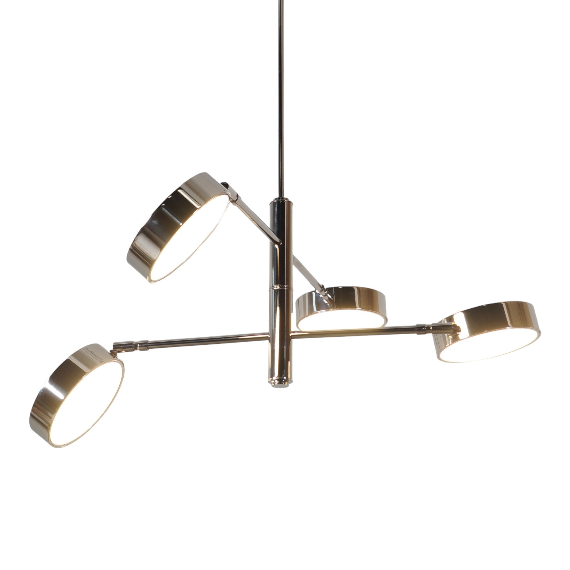 Two Tier Four Light LED Chandelier - Doozie Light Studio