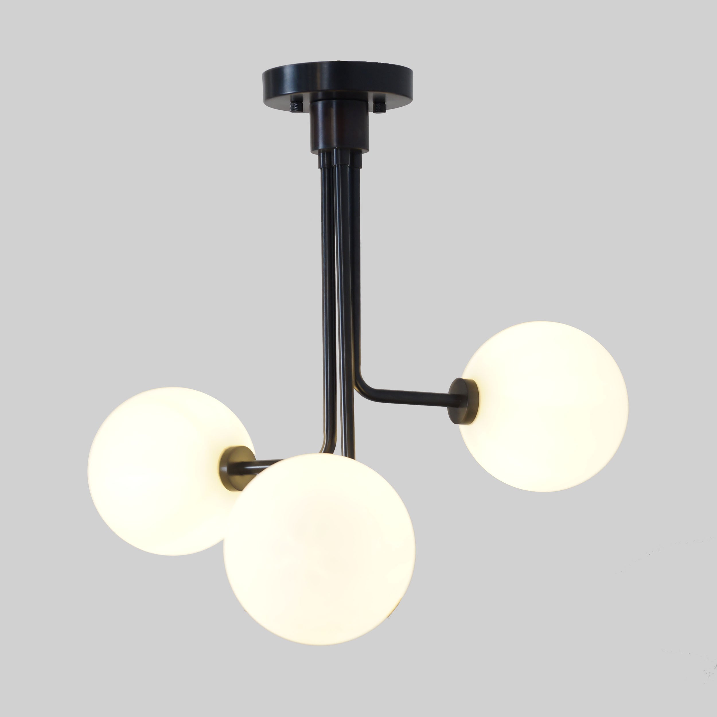 Three Globe Sputnik Chandelier Ceiling Fixture - Doozie Light Studio