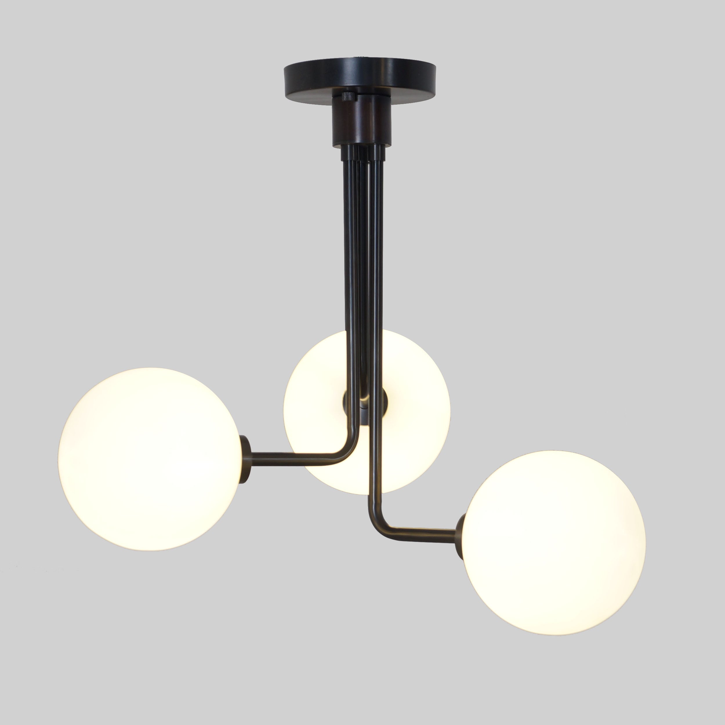 Three Globe Sputnik Chandelier Ceiling Fixture - Doozie Light Studio
