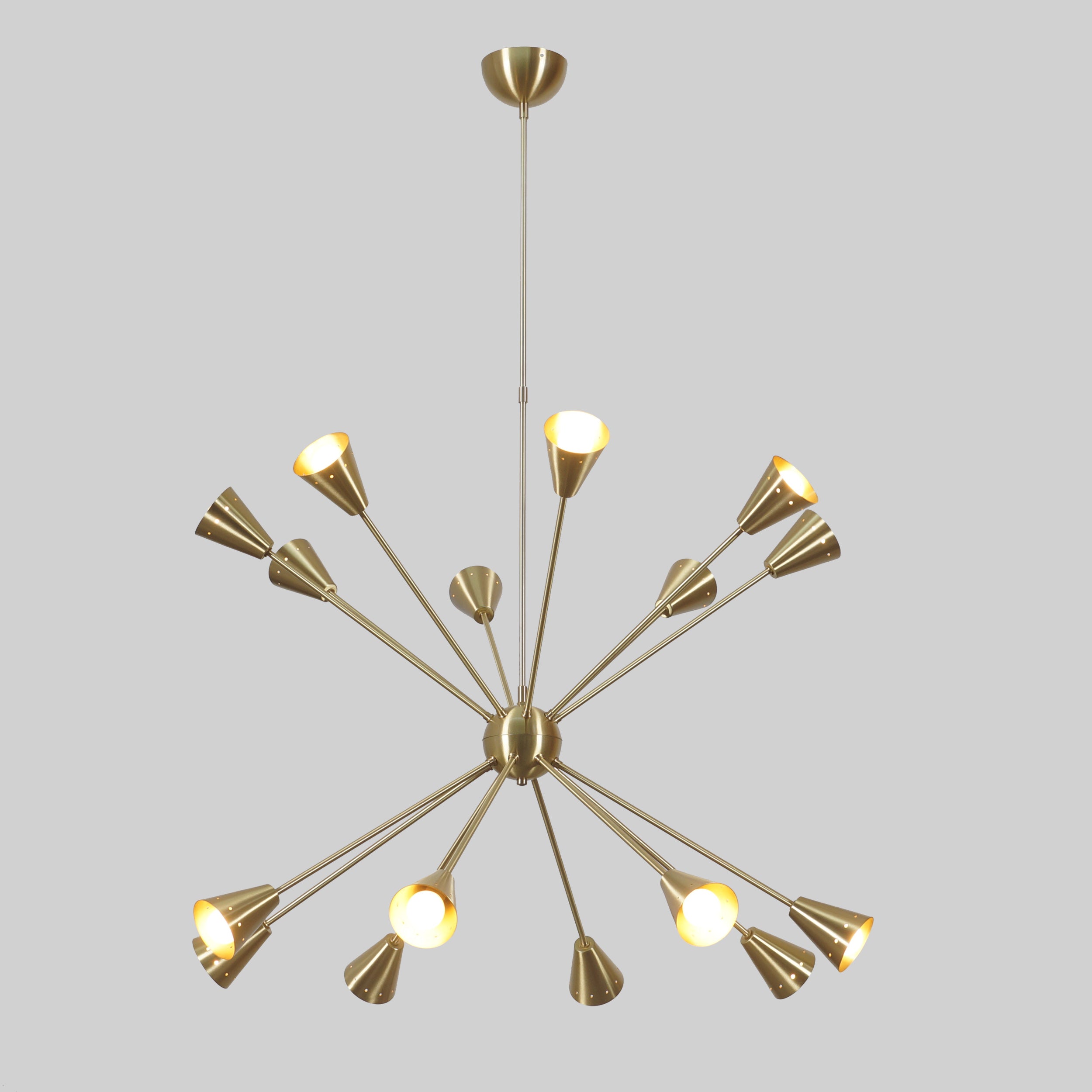 Sixteen Light Sputnik Chandelier Light Fixture - Doozie Light Studio
