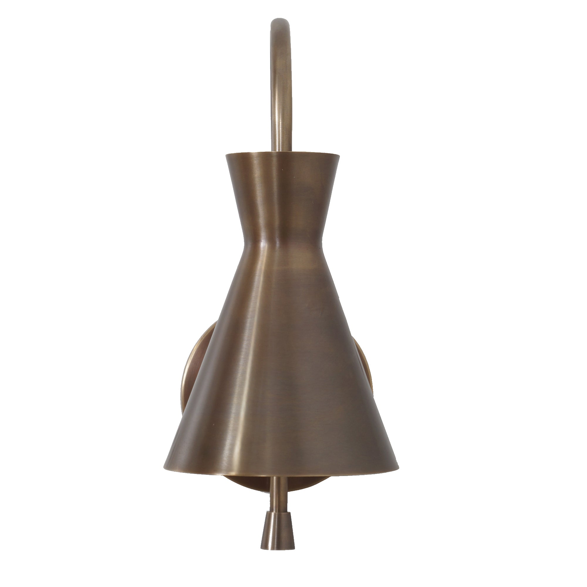 Modern Patina Brass Wall Sconce - Doozie Light Studio