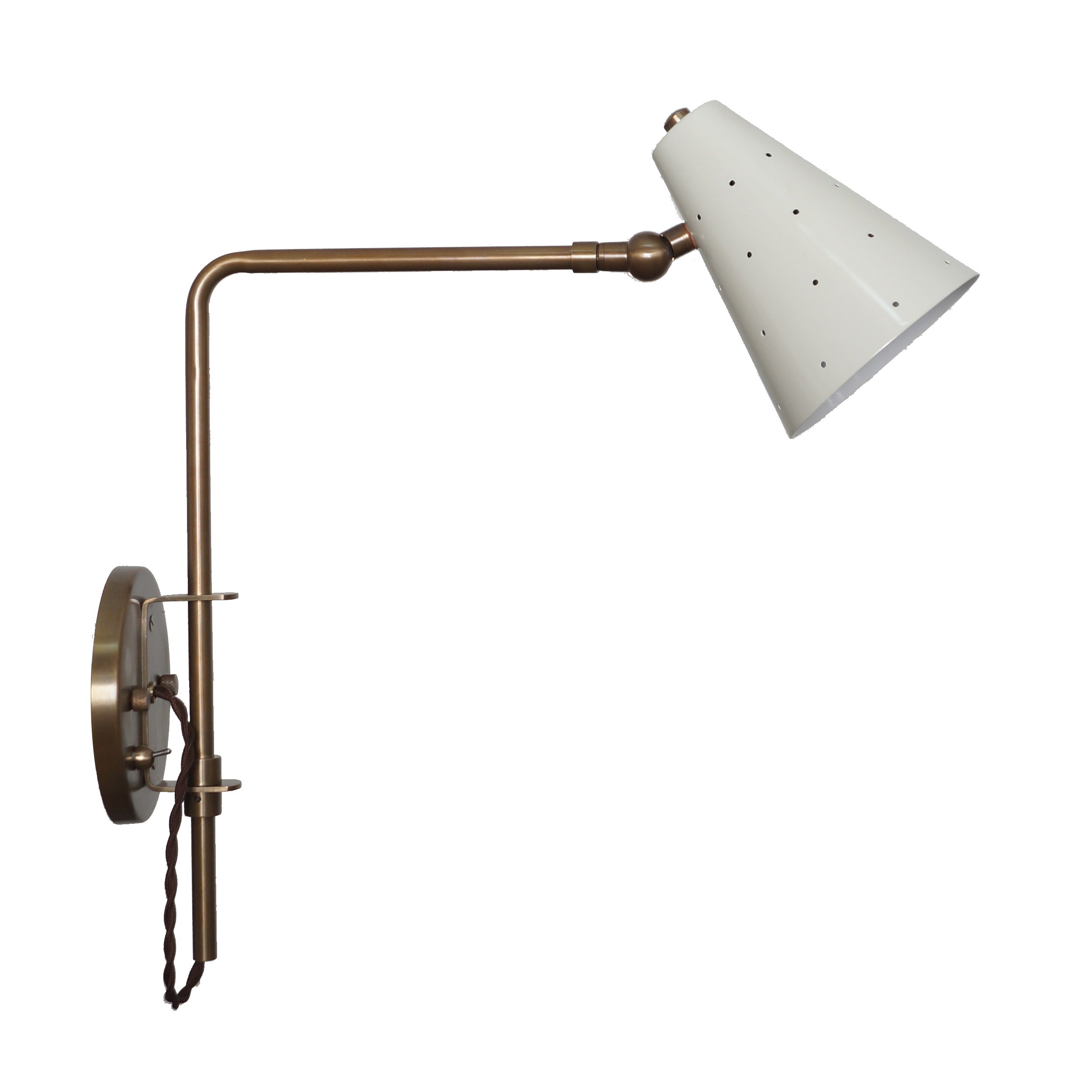 Perforated Articulating Sconce - Doozie Light Studio