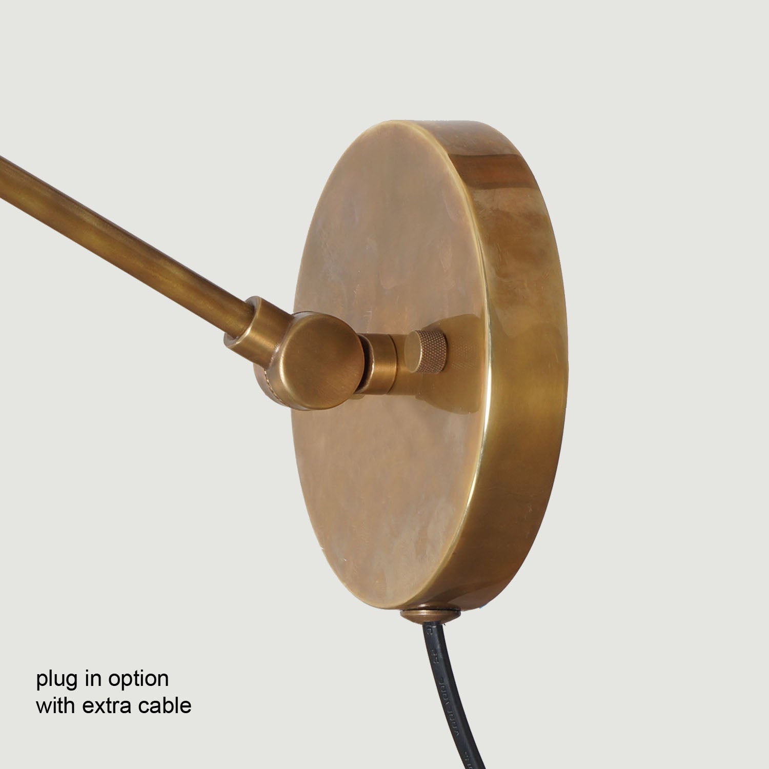 Articulated Arm Brass Diabola Wall Lamp - Doozie Light Studio