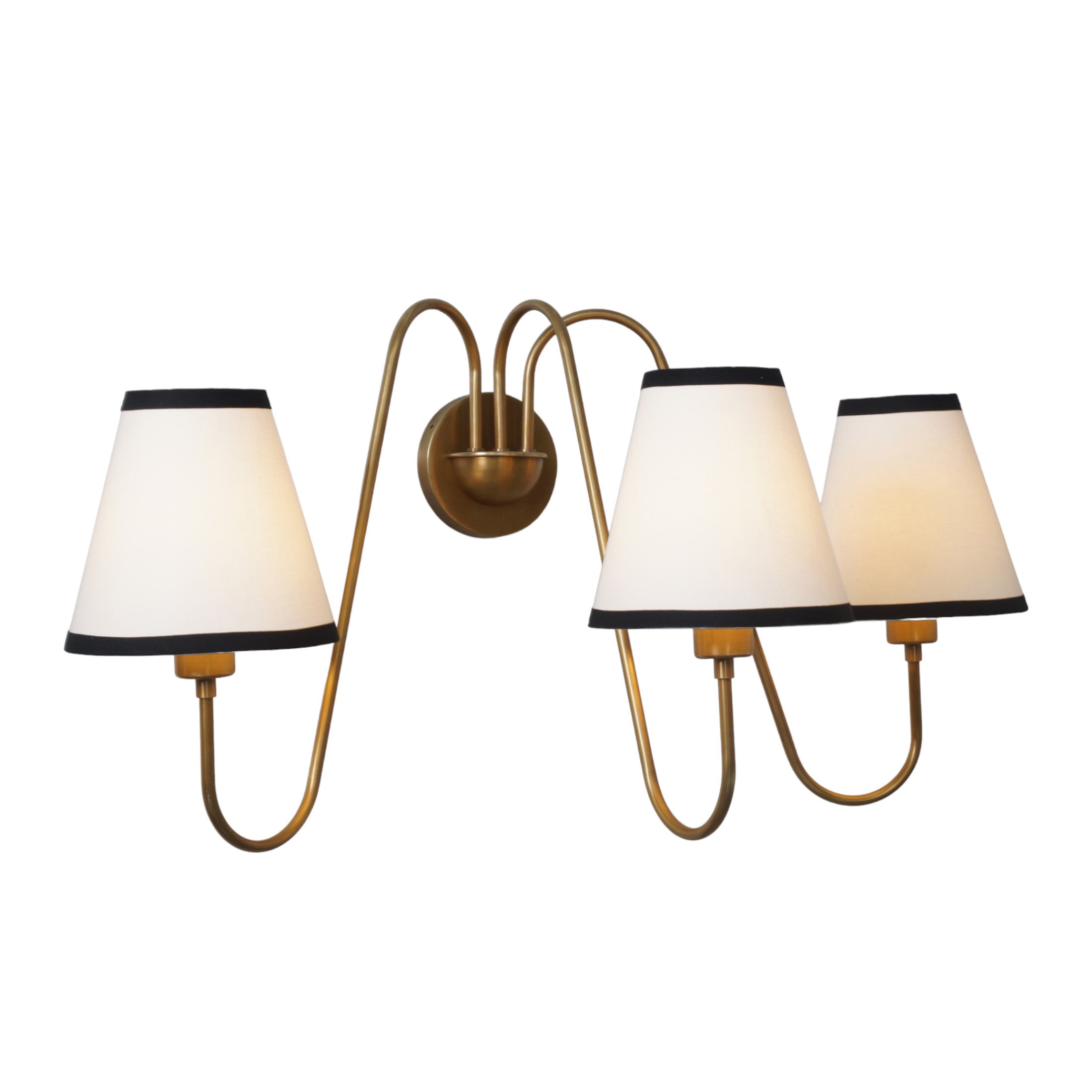 Articulated Arms Brass Grace Wall Lamp - Doozie Light Studio