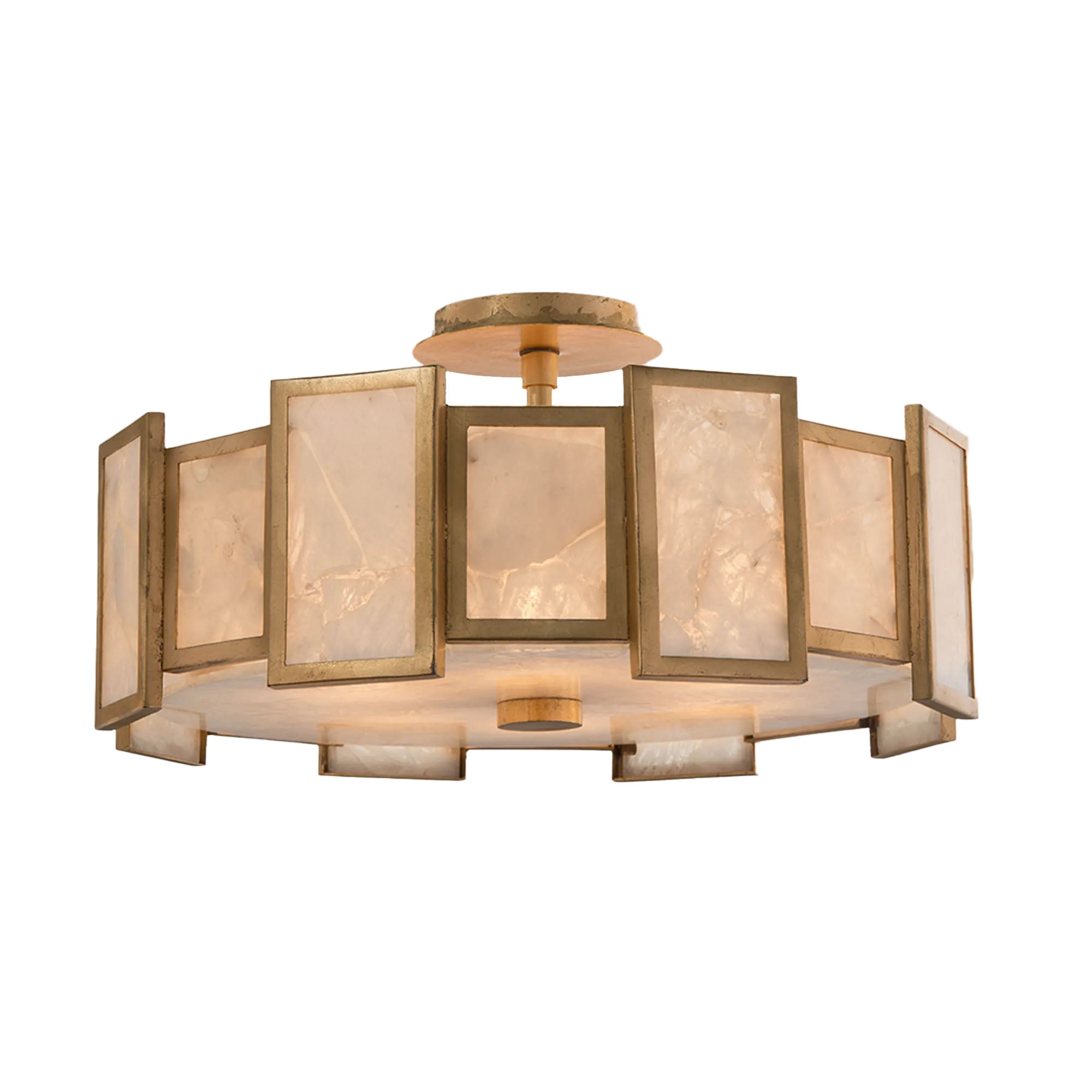 Calcite Semi-Flush Light