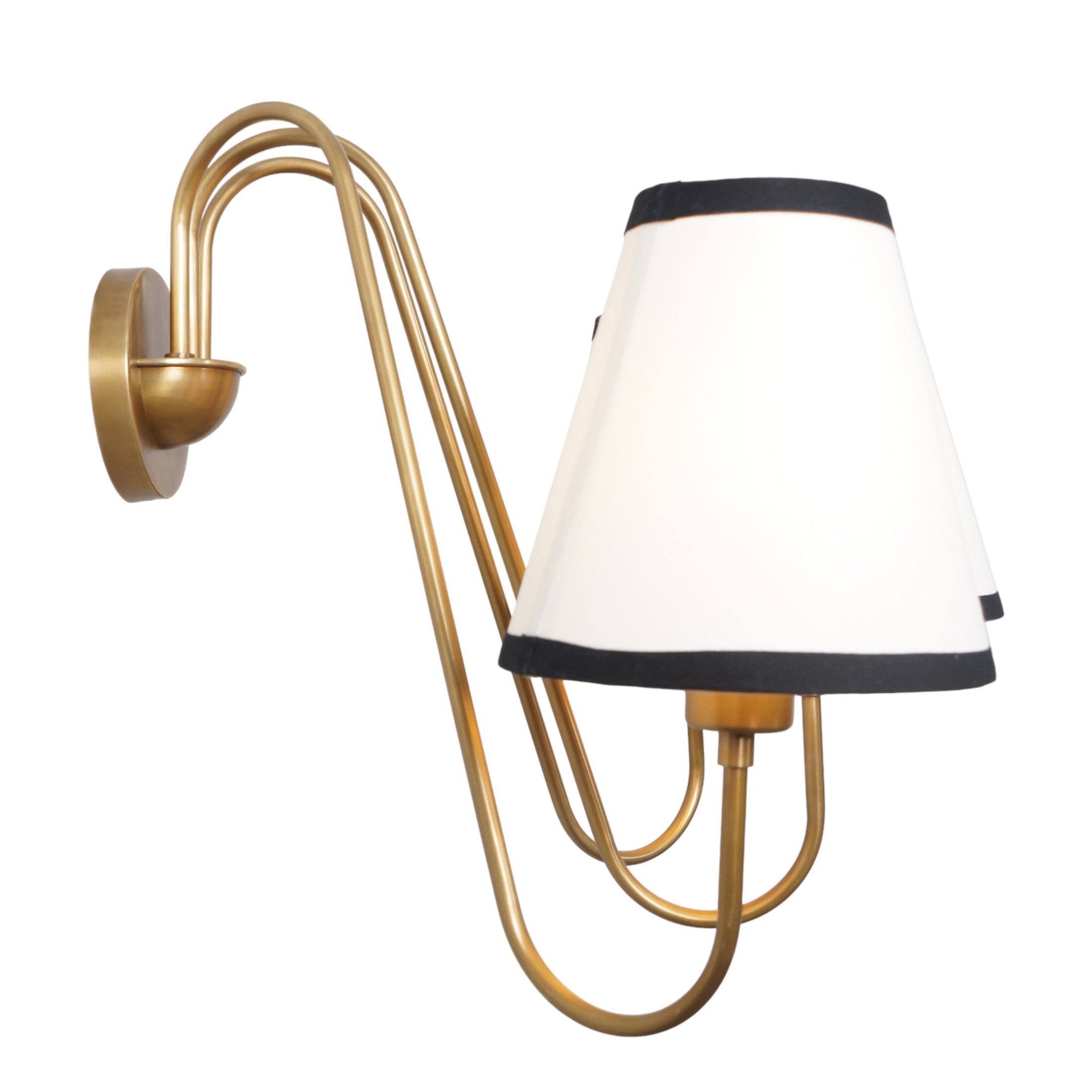 Articulated Arms Brass Grace Wall Lamp - Doozie Light Studio