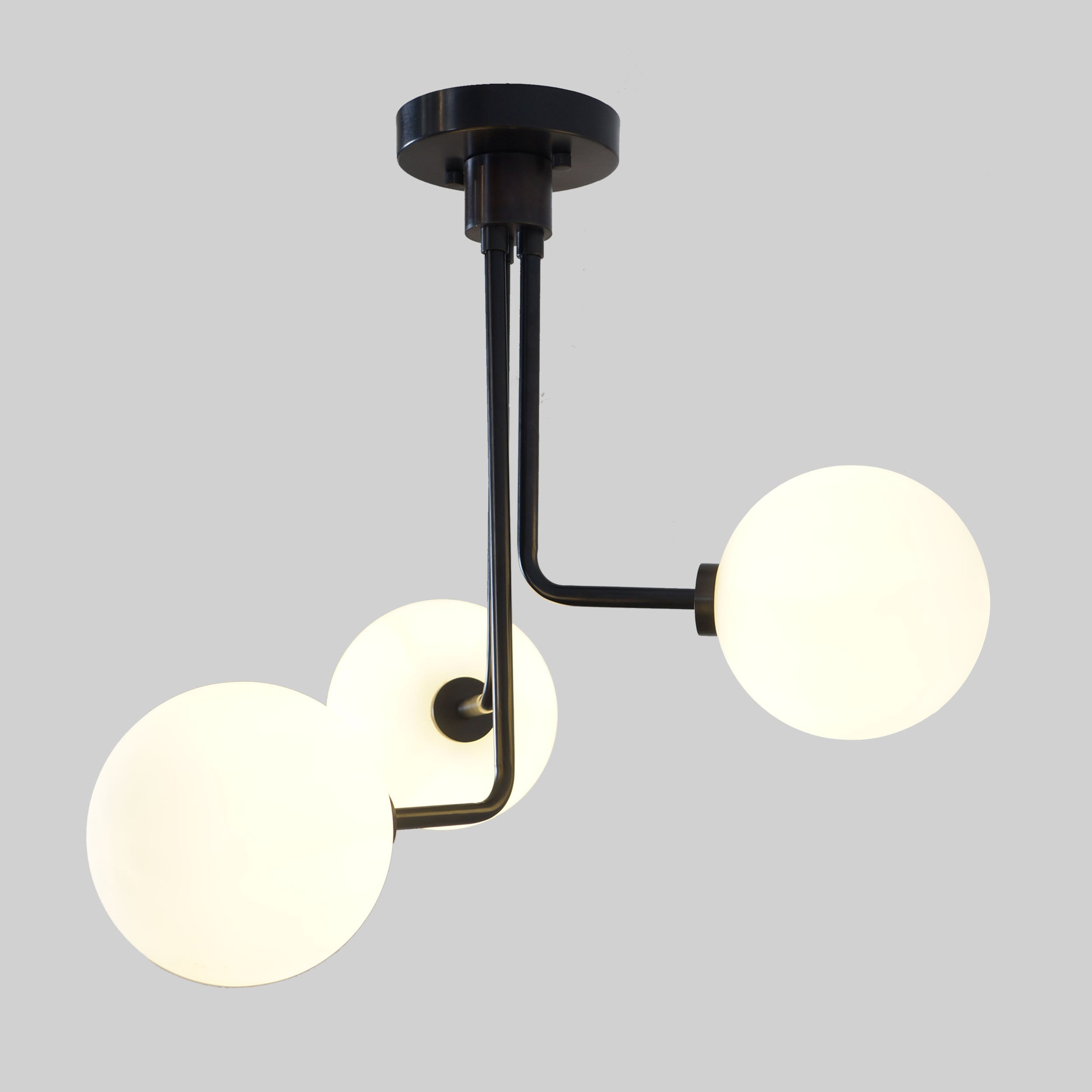 Three Globe Sputnik Chandelier Ceiling Fixture - Doozie Light Studio
