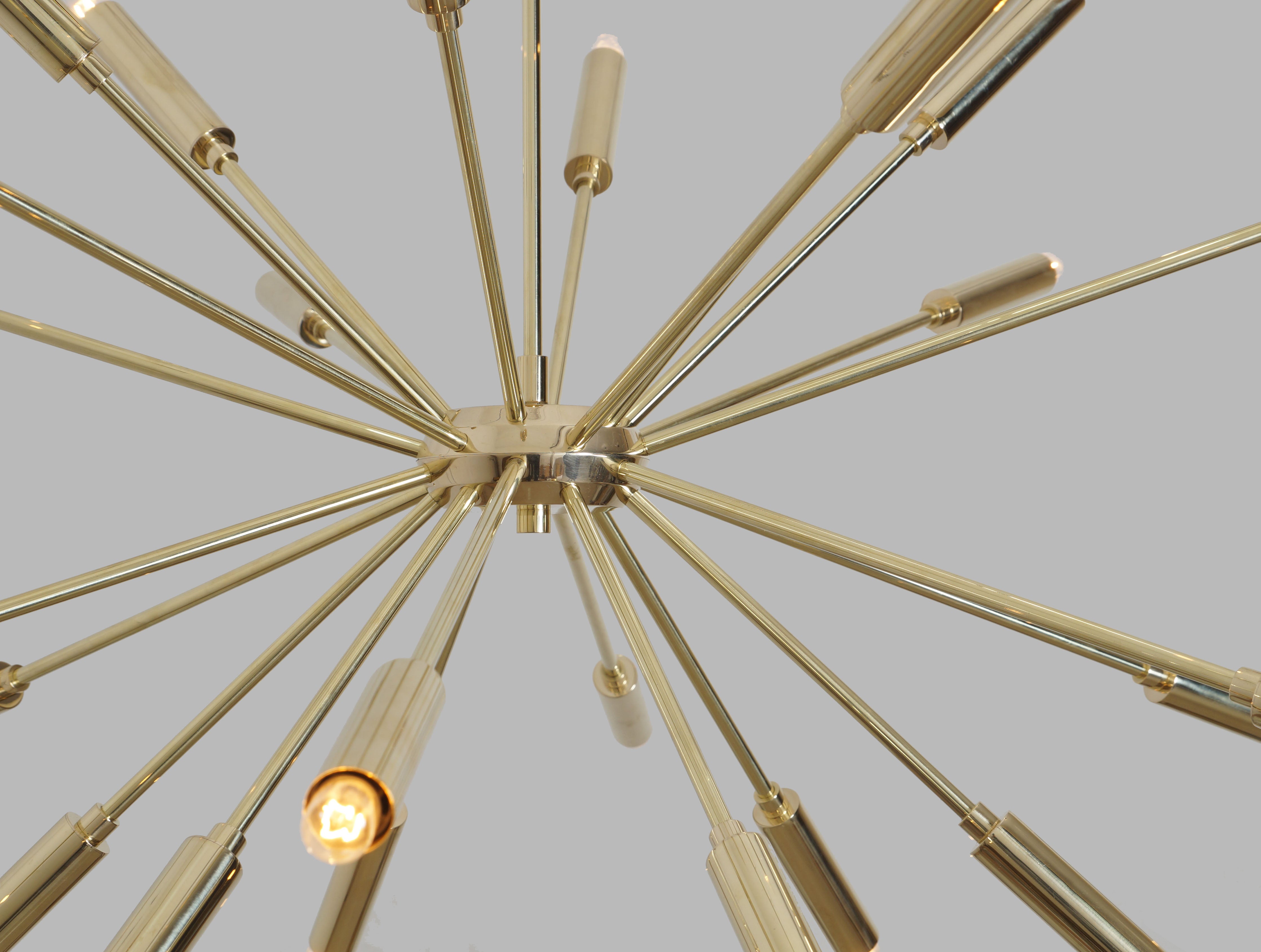 Twenty Four Light Sputnik Chandelier Light Fixture - Doozie Light Studio