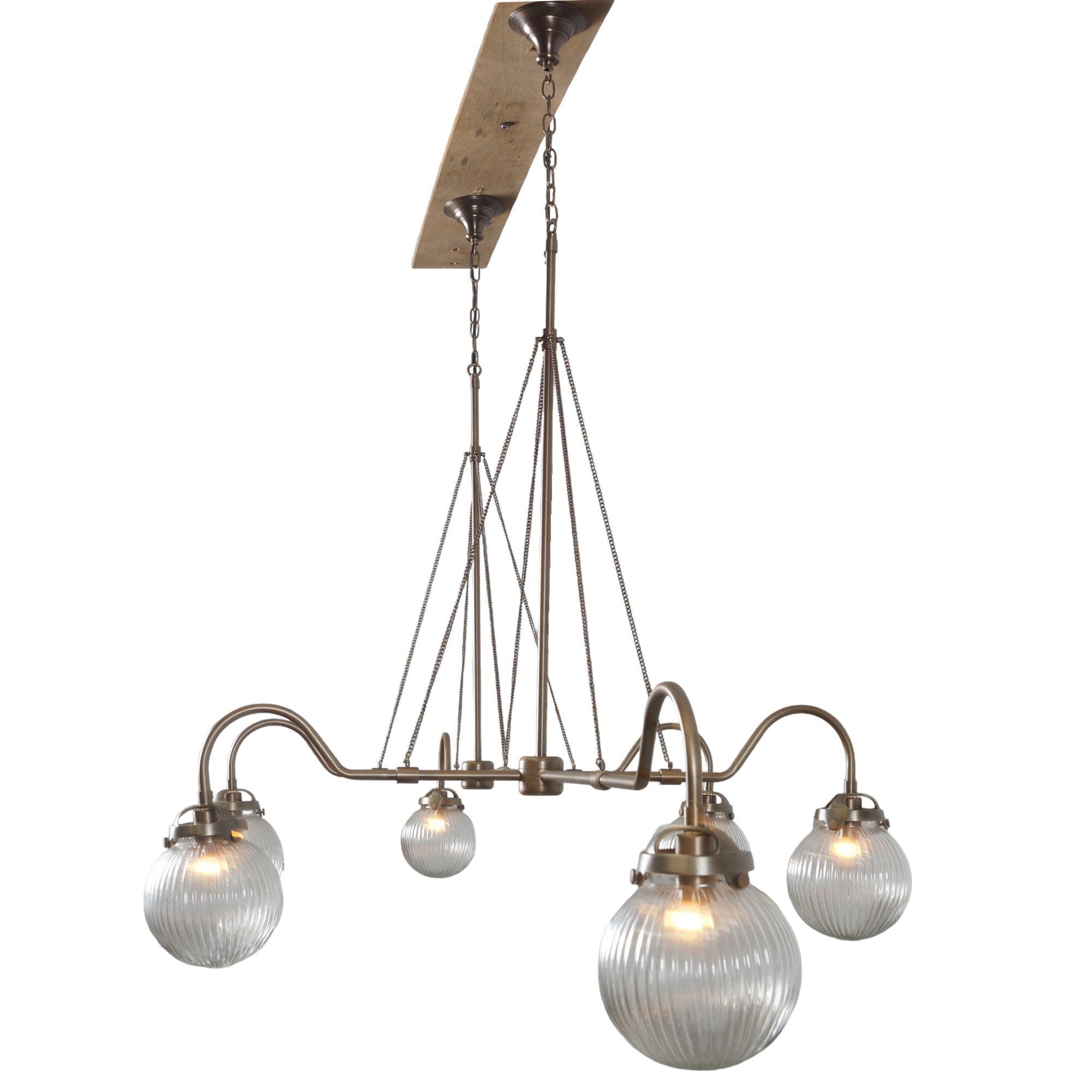 Iceland 6 Brass Chandelier - Doozie Light Studio