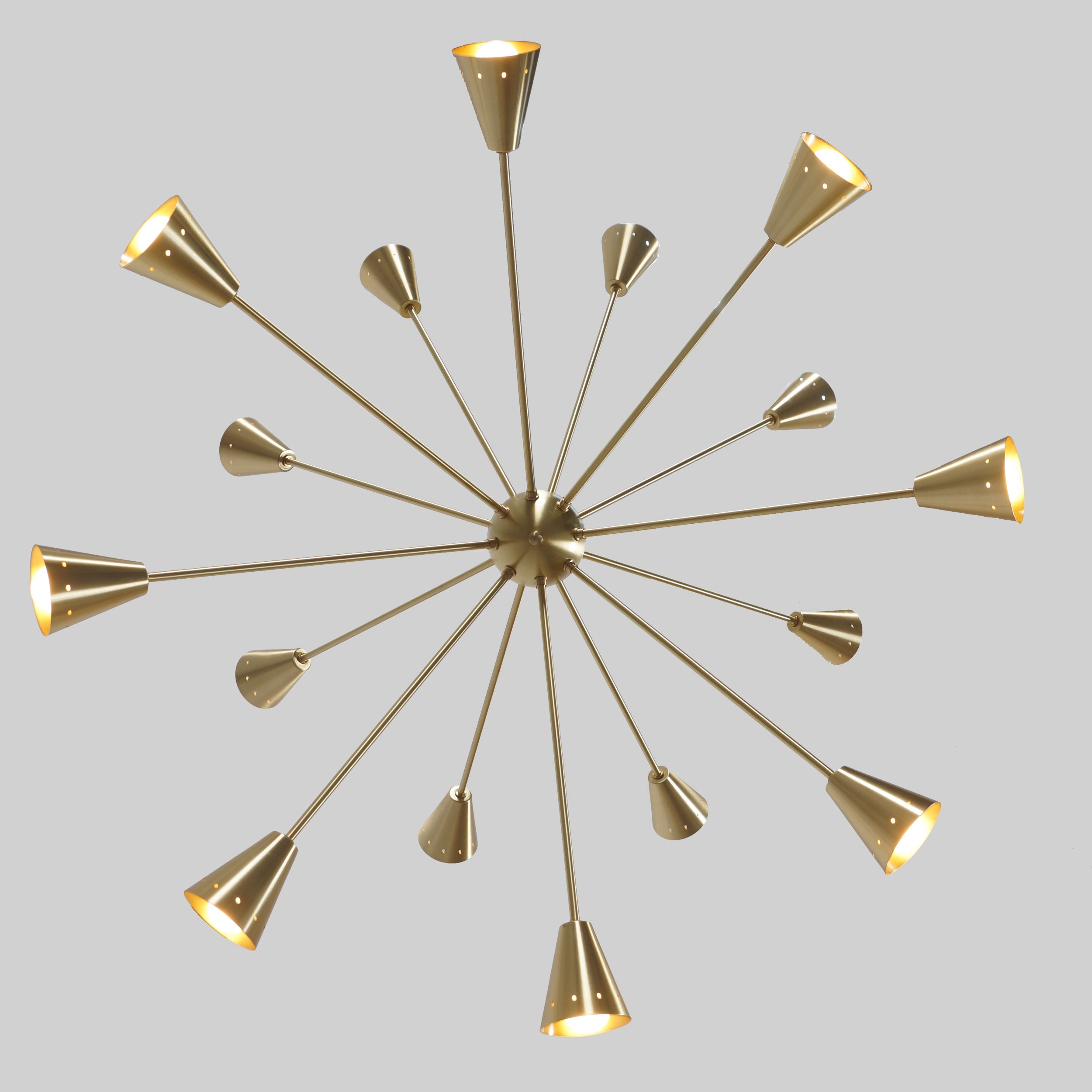 Sixteen Light Sputnik Chandelier Light Fixture - Doozie Light Studio
