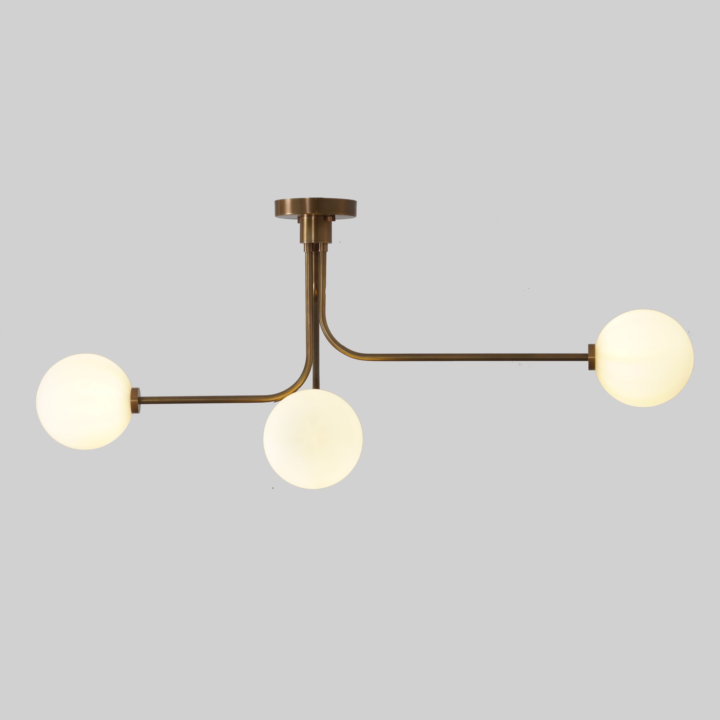 Three Globe Sputnik Chandelier Ceiling Fixture - Doozie Light Studio