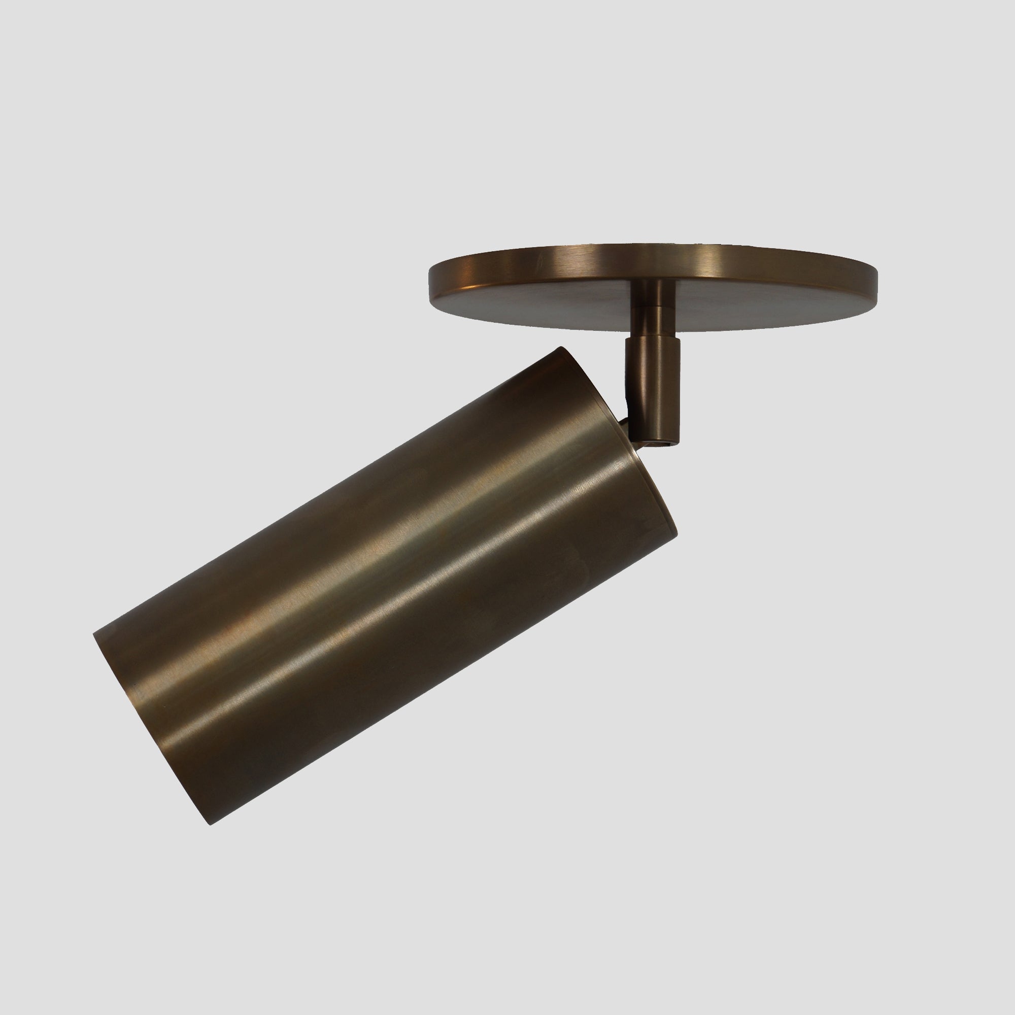 Modern Brass Tube Flush Mount - Doozie Light Studio