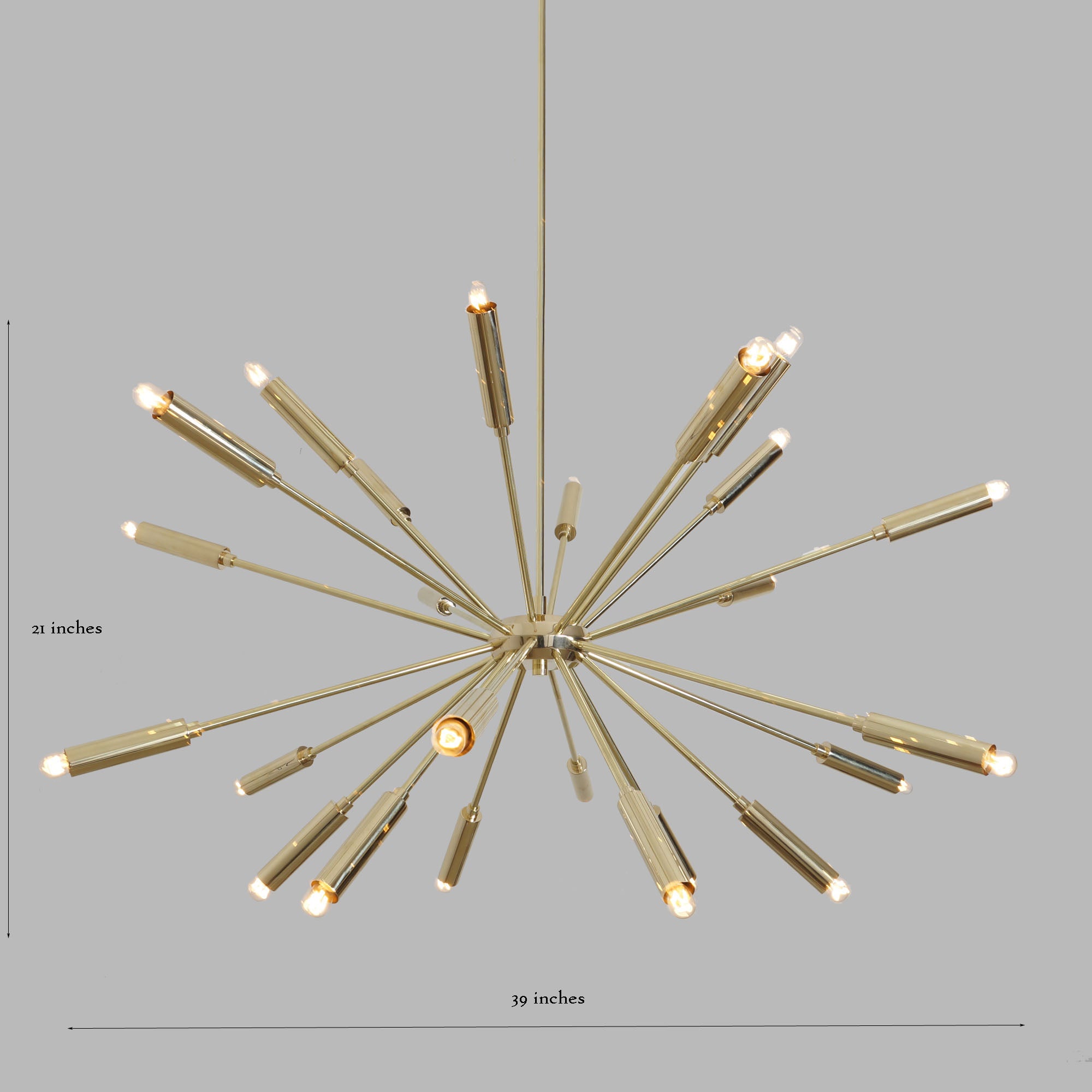 Twenty Four Light Sputnik Chandelier Light Fixture - Doozie Light Studio