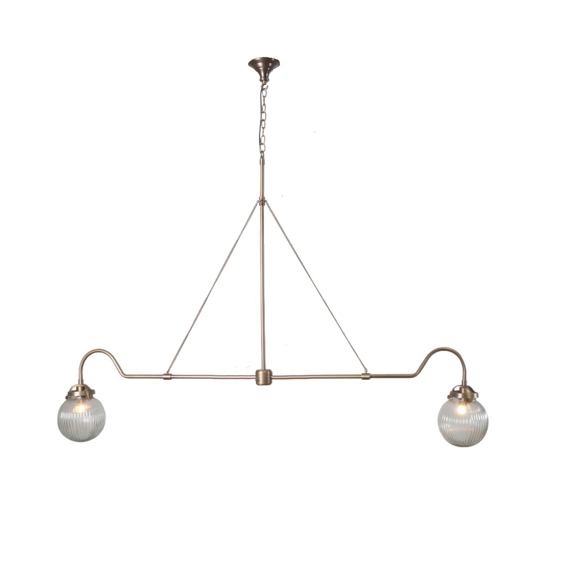 Iceland 2 Brass Chandelier - Doozie Light Studio