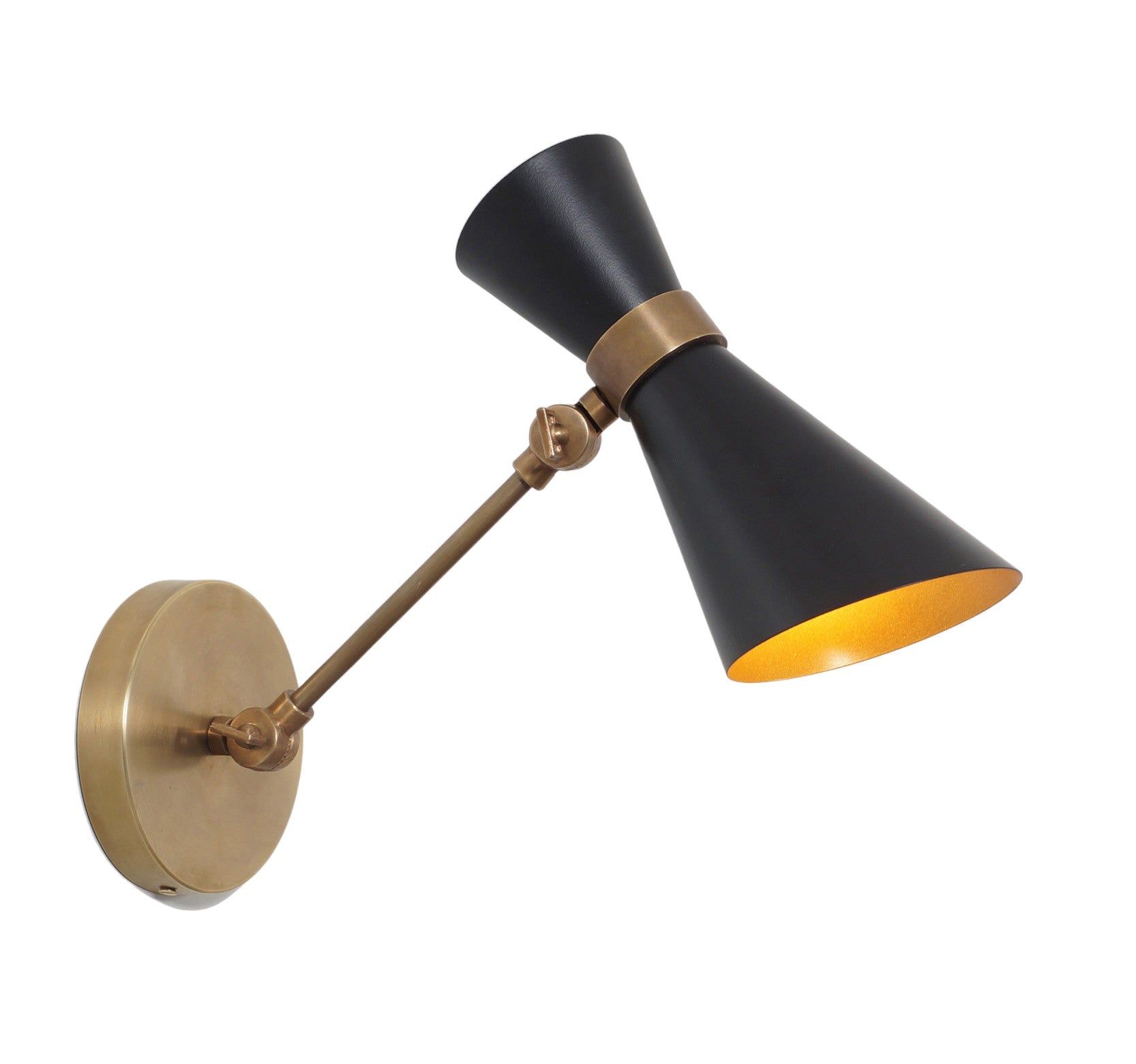 Modern Brass Peggy Wall Sconce - Doozie Light Studio