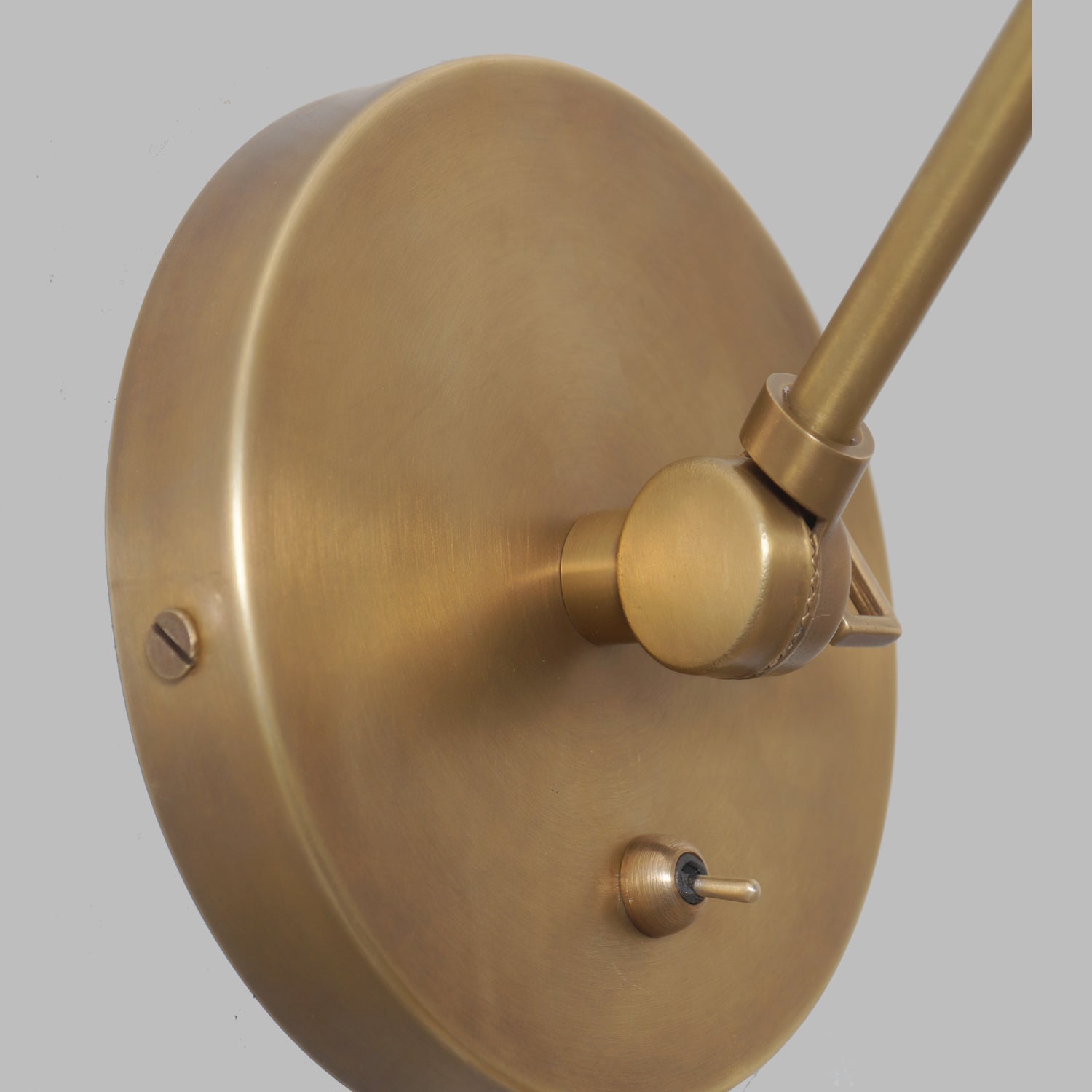 Articulated Arm Brass Diabola Wall Lamp - Doozie Light Studio