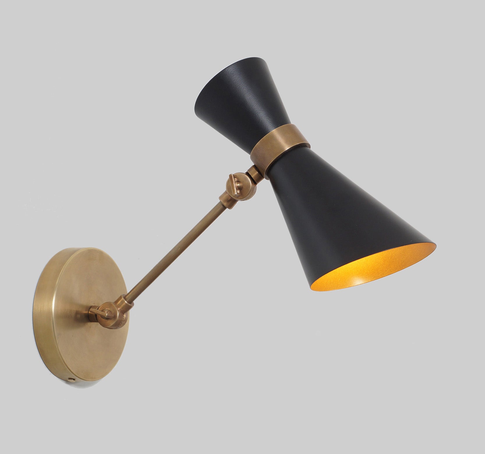 Modern Brass Peggy Wall Sconce - Doozie Light Studio