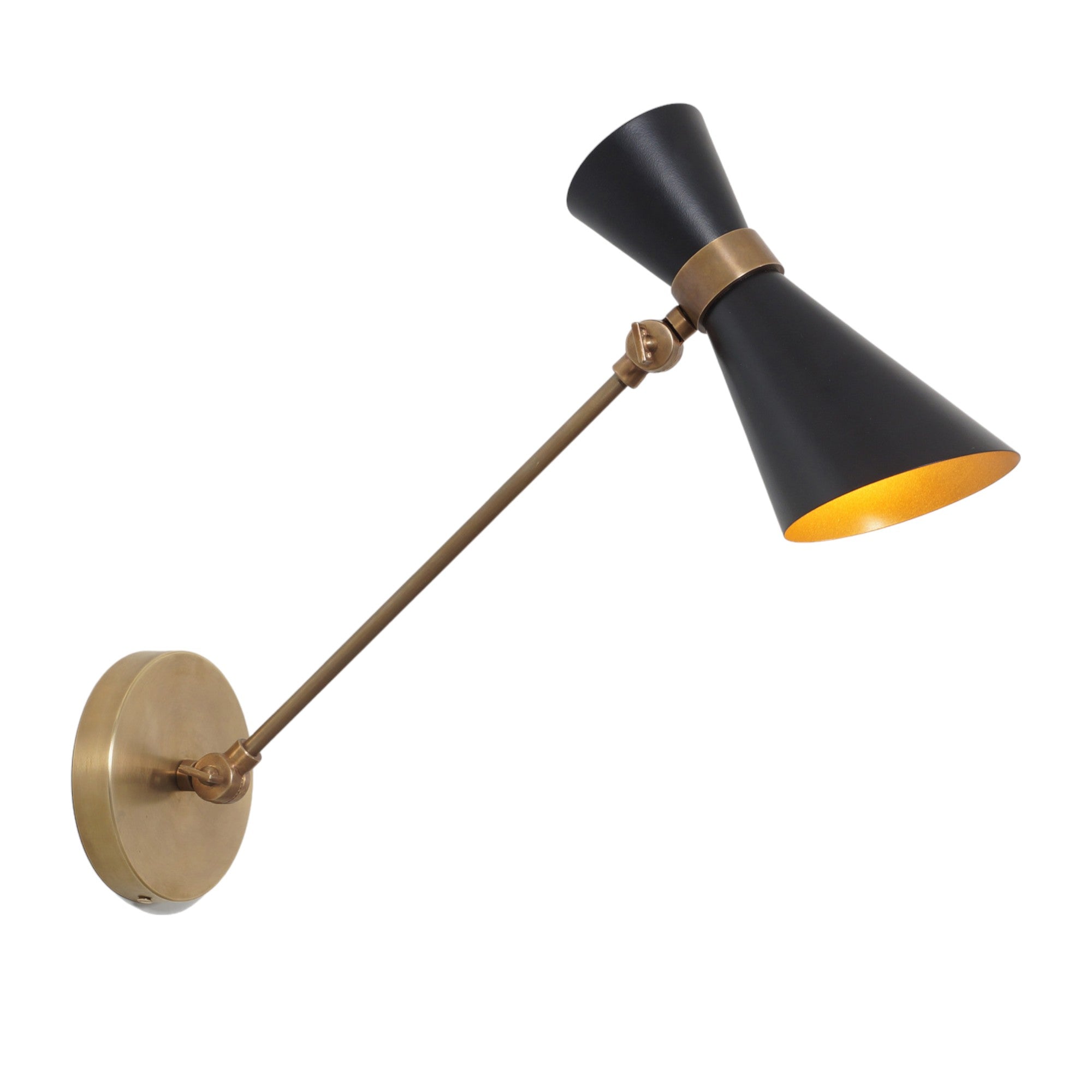 Modern Brass Peggy Wall Sconce - Doozie Light Studio