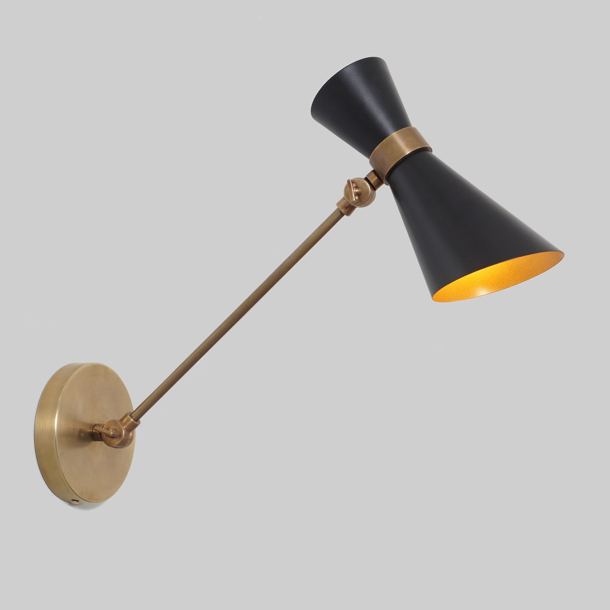 Modern Brass Peggy Wall Sconce - Doozie Light Studio