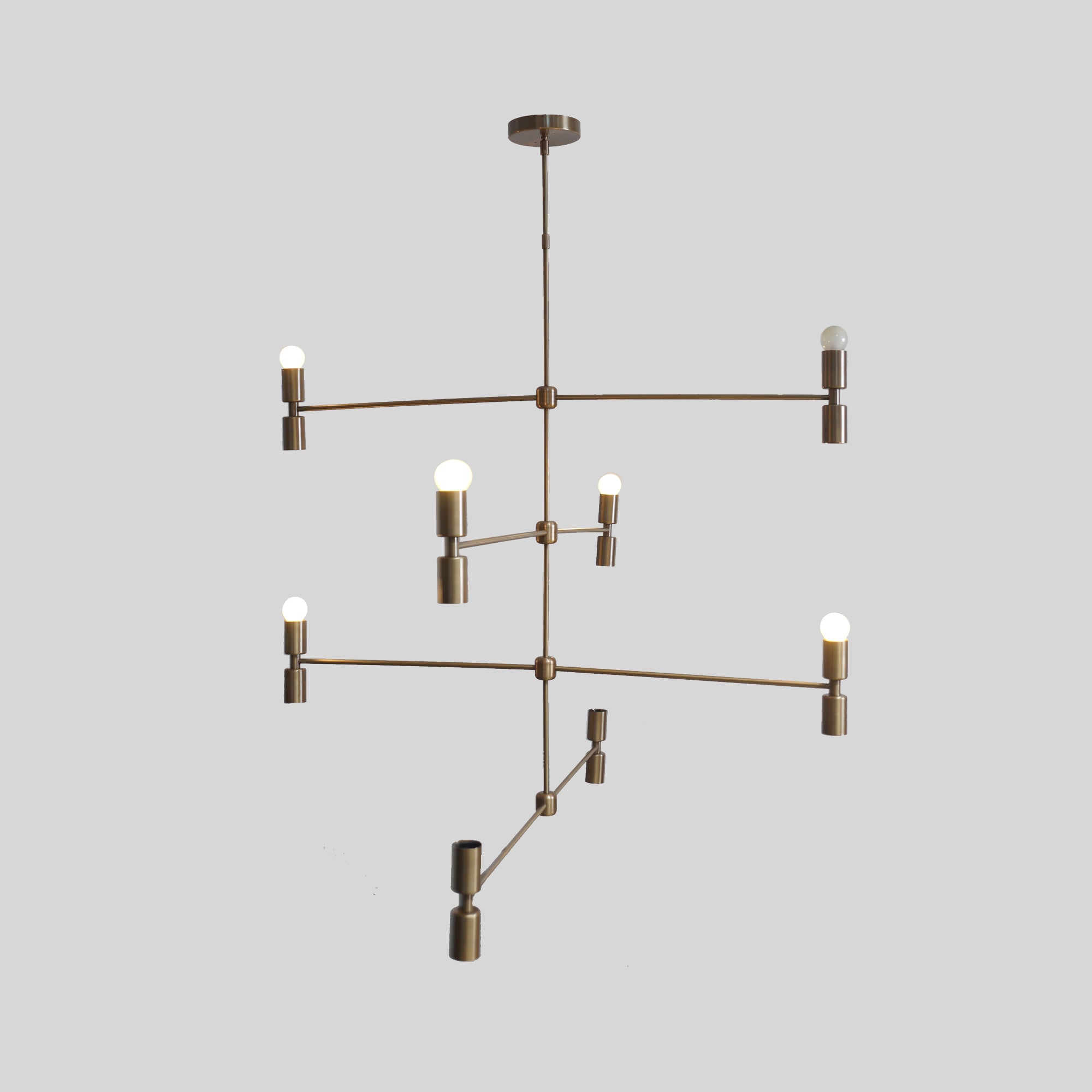 Four Tier Sixteen Light Sputnik Chandelier - Doozie Light Studio