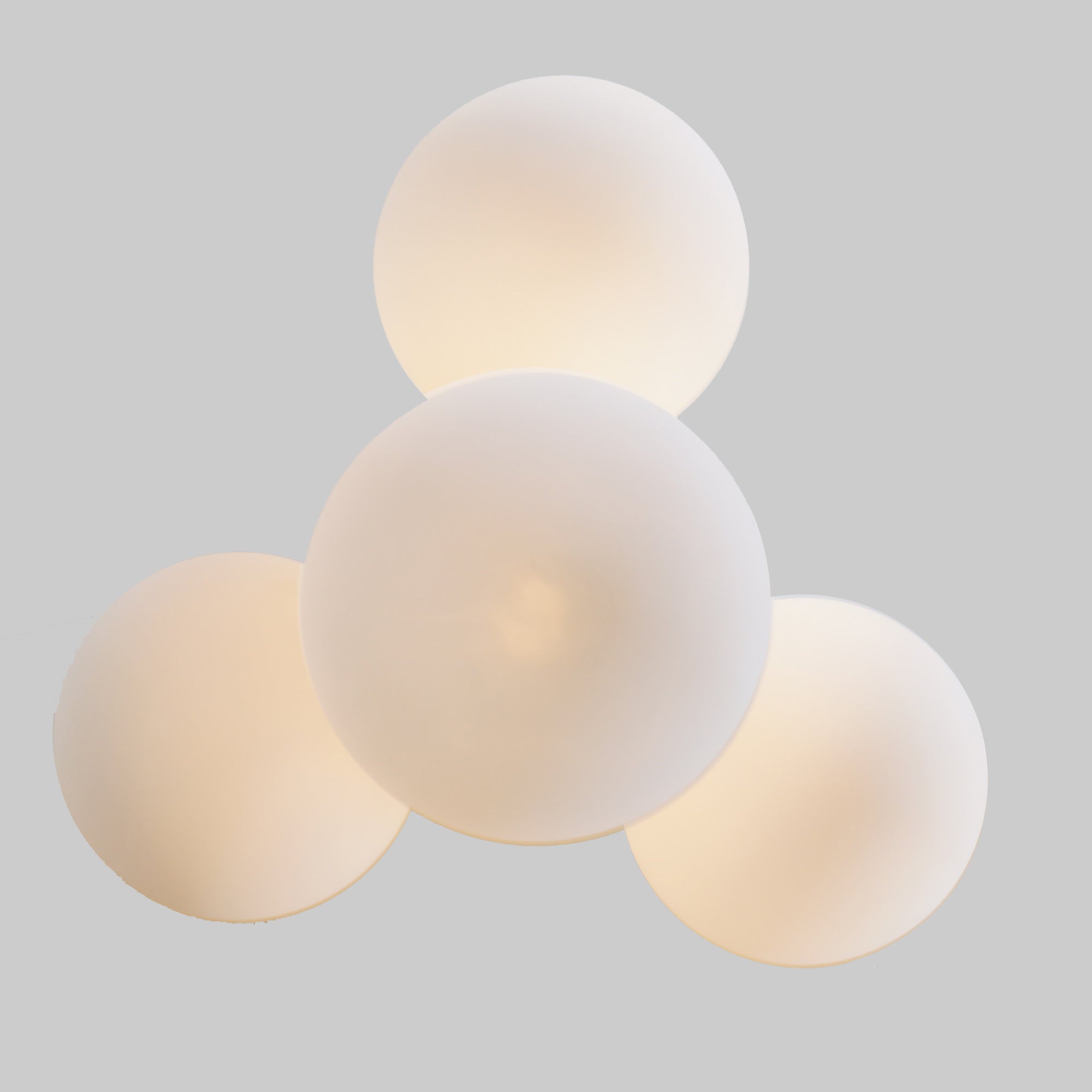 Five Globe Brass Pendant Light Fixture - Doozie Light Studio