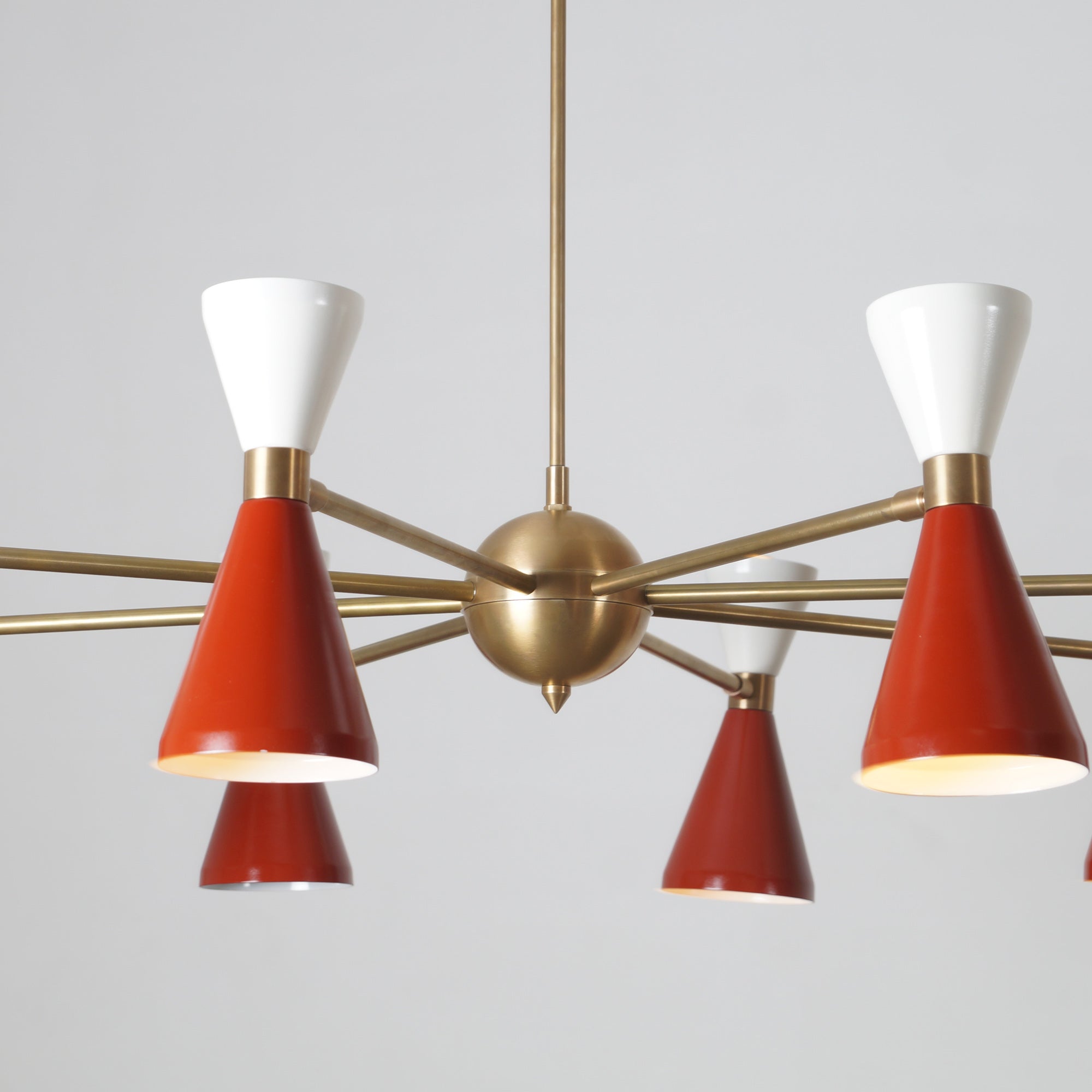 Eight Arm Sixteen Light Sputnik Chandelier - Doozie Light Studio