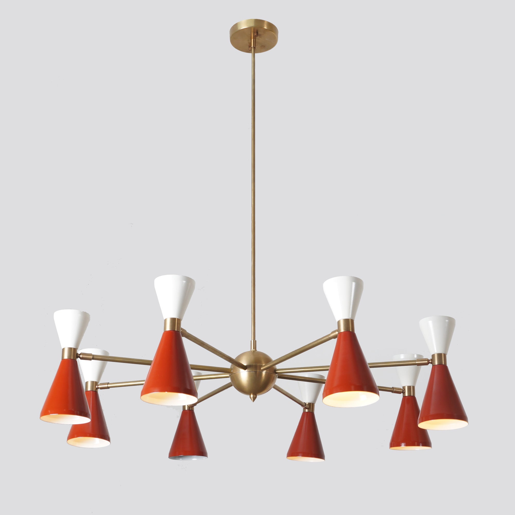 Eight Arm Sixteen Light Sputnik Chandelier - Doozie Light Studio