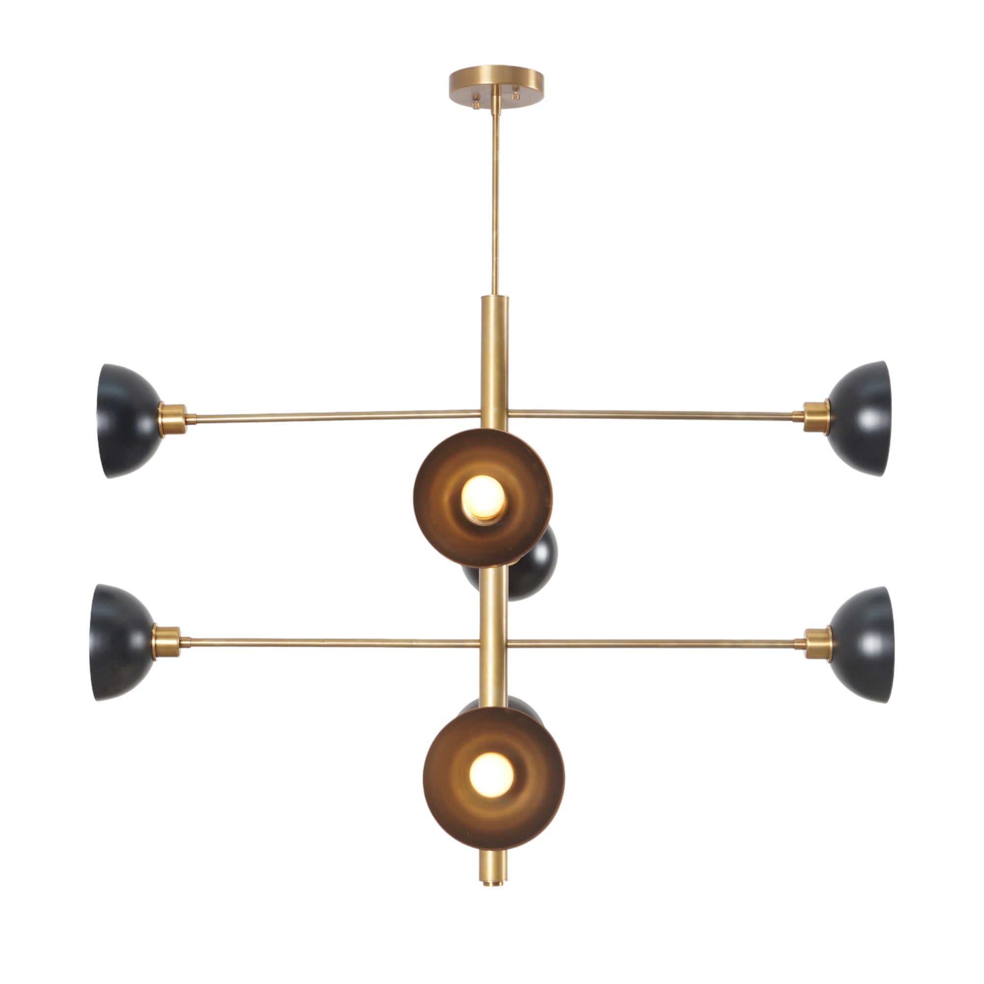 Four Tier Eight Light Sputnik Chandelier - Doozie Light Studio