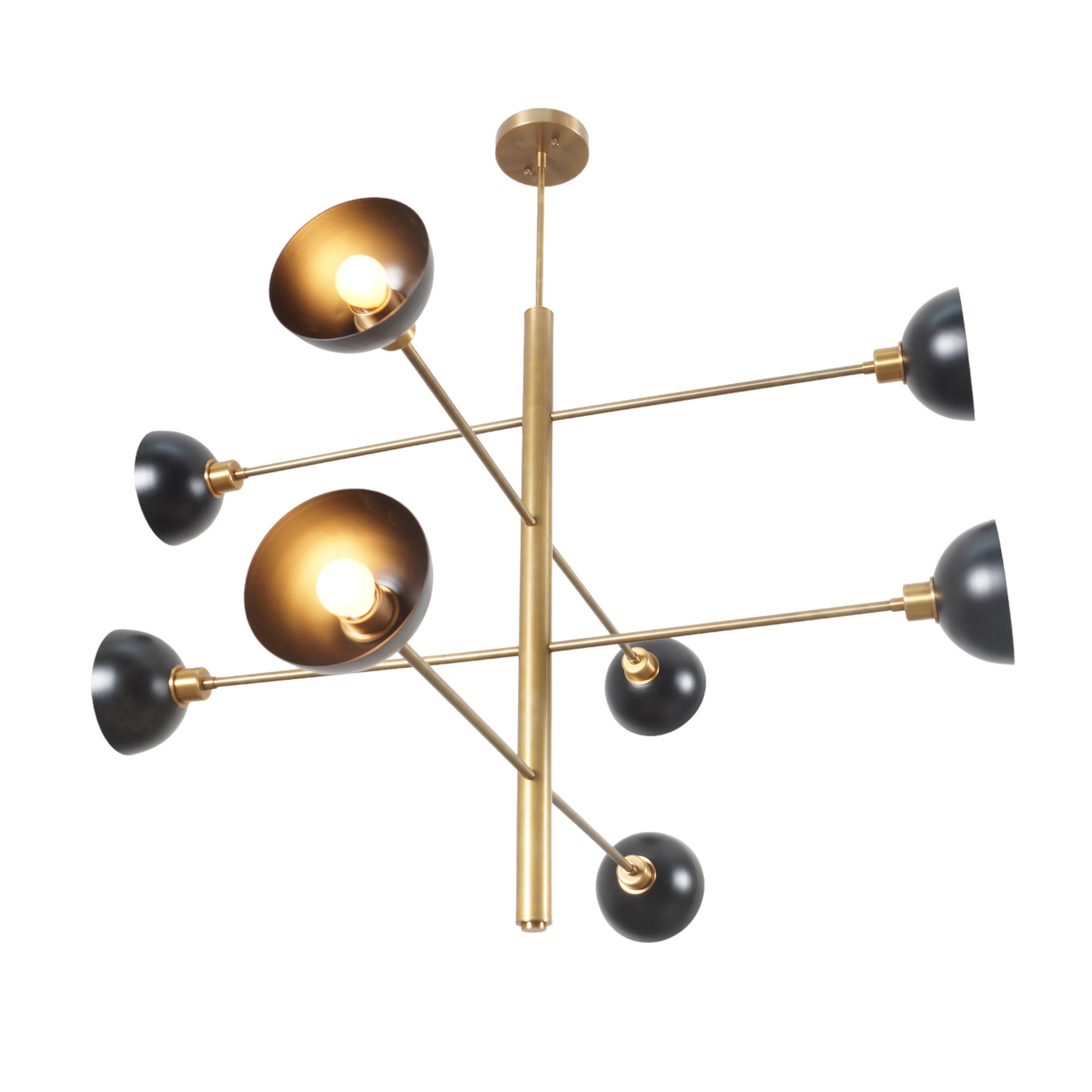 Four Tier Eight Light Sputnik Chandelier - Doozie Light Studio