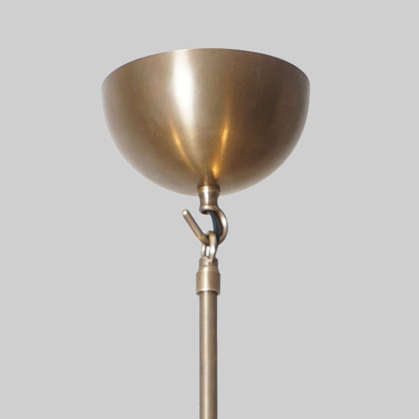 Three Cone Shade Light Brass Sputnik Chandelier - Doozie Light Studio