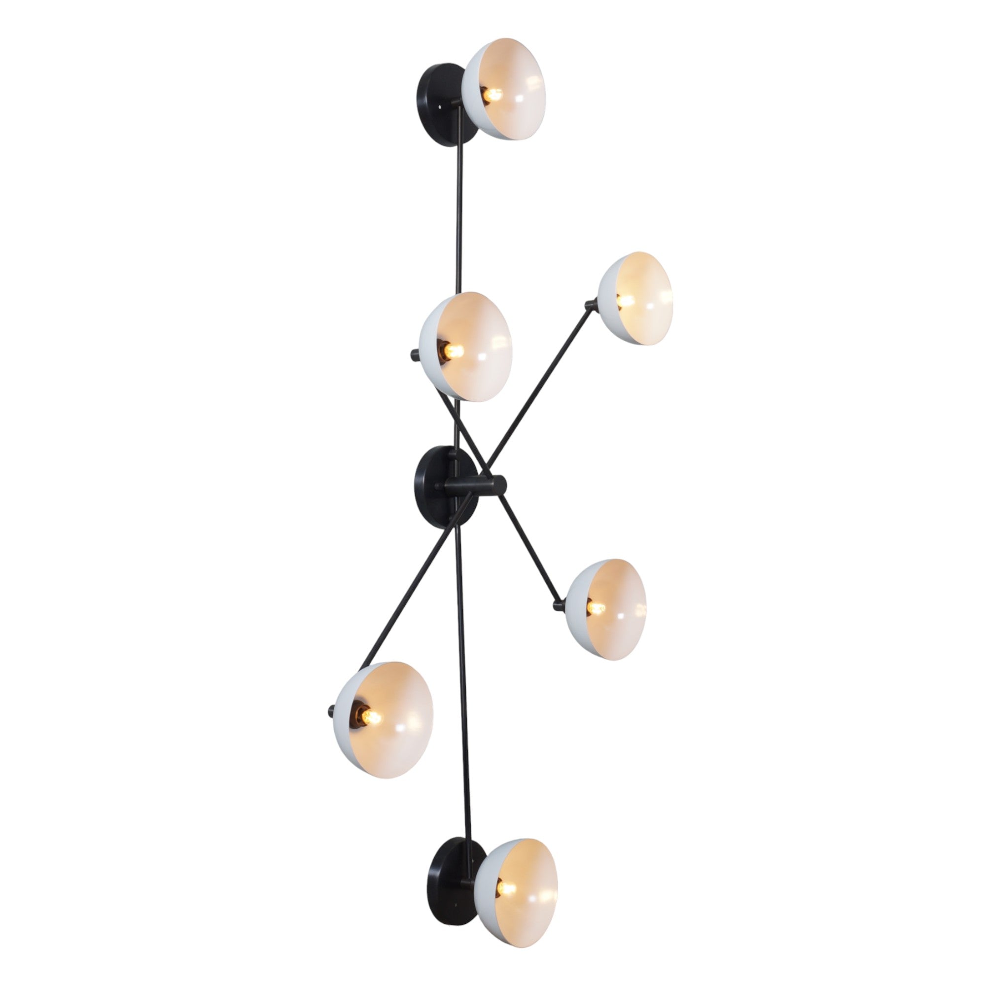 Boliver 6 Brass Wall Sconce - Doozie Light Studio