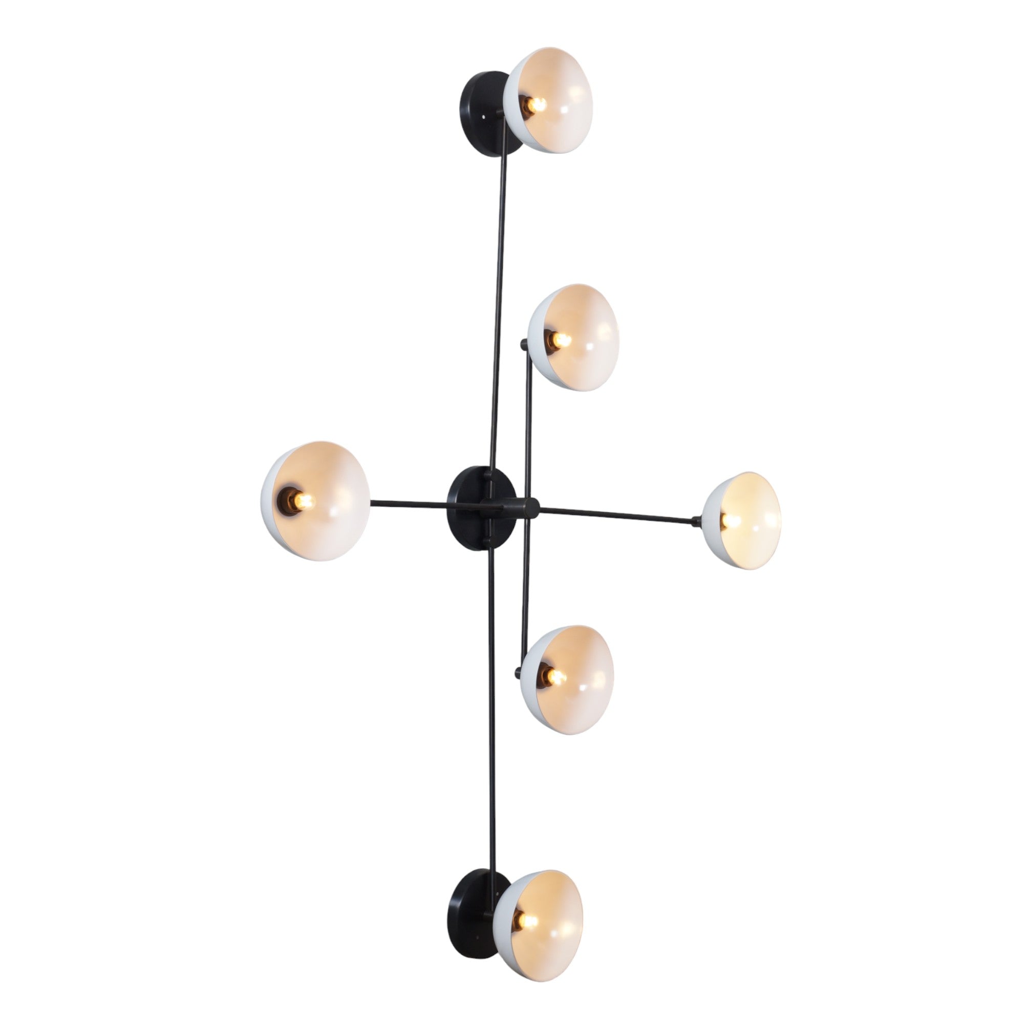 Boliver 6 Brass Wall Sconce - Doozie Light Studio