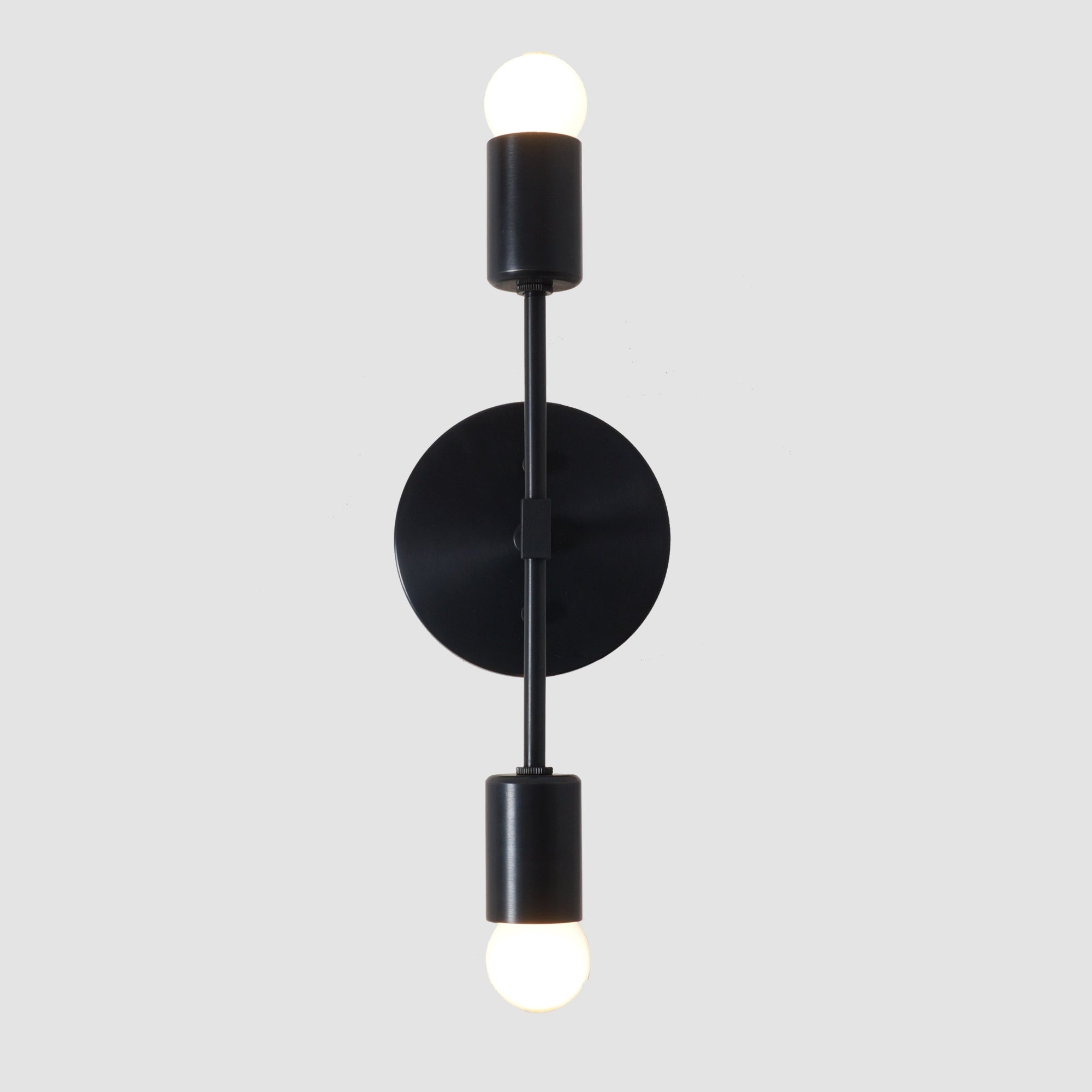 Double Light Brass Wall Sconce - Doozie Light Studio