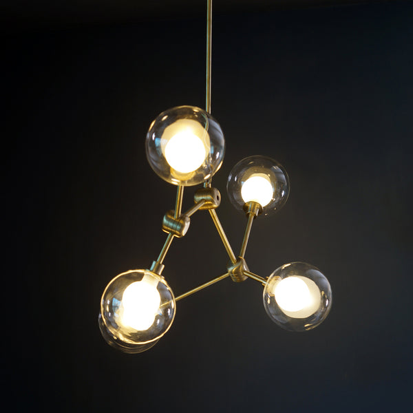 Murano Glass Globe Branch Chandelier Light Fixture